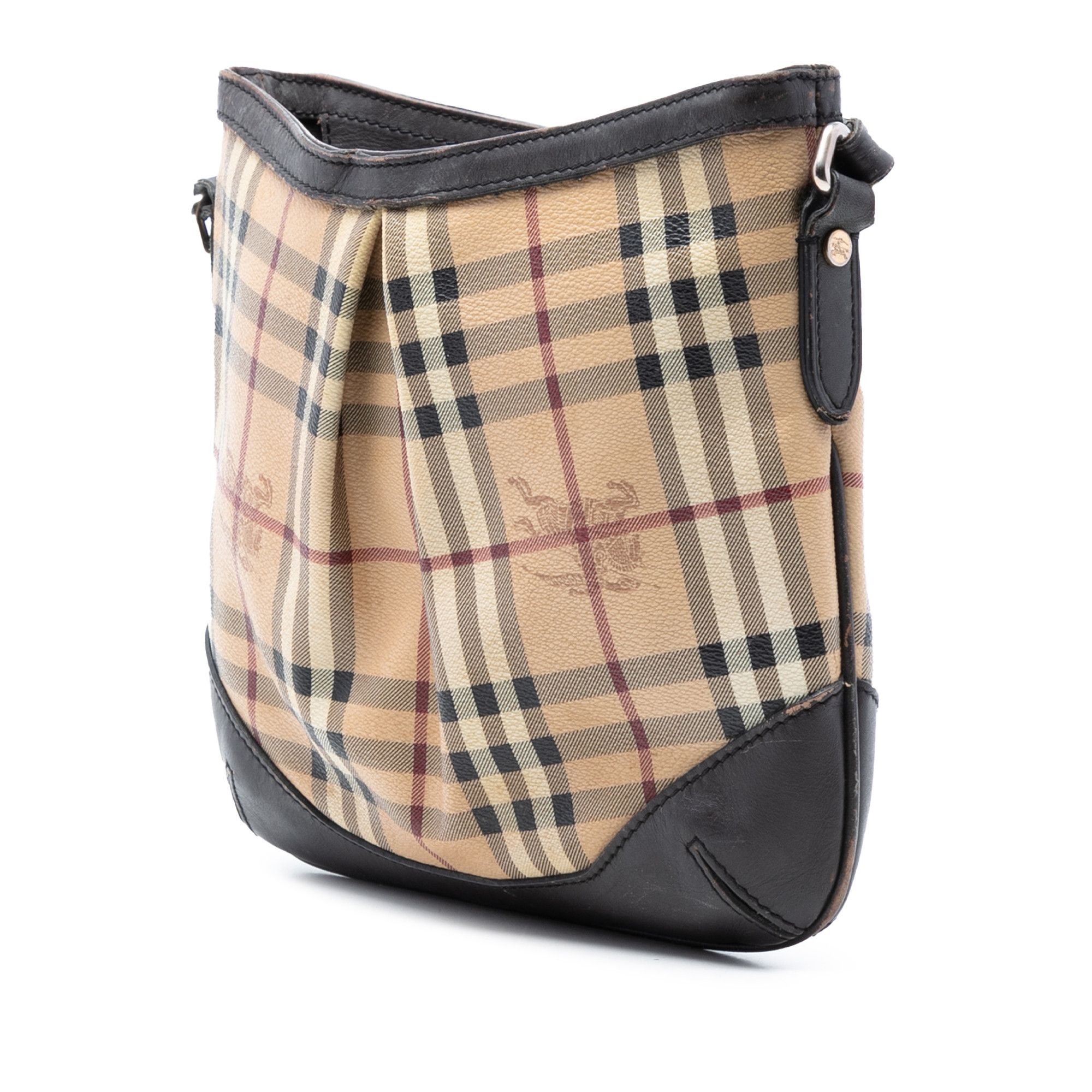 Burberry Burberry Haymarket Check Coated Canvas Hartham Crossbody Size ONE SIZE - 2 Thumbnail
