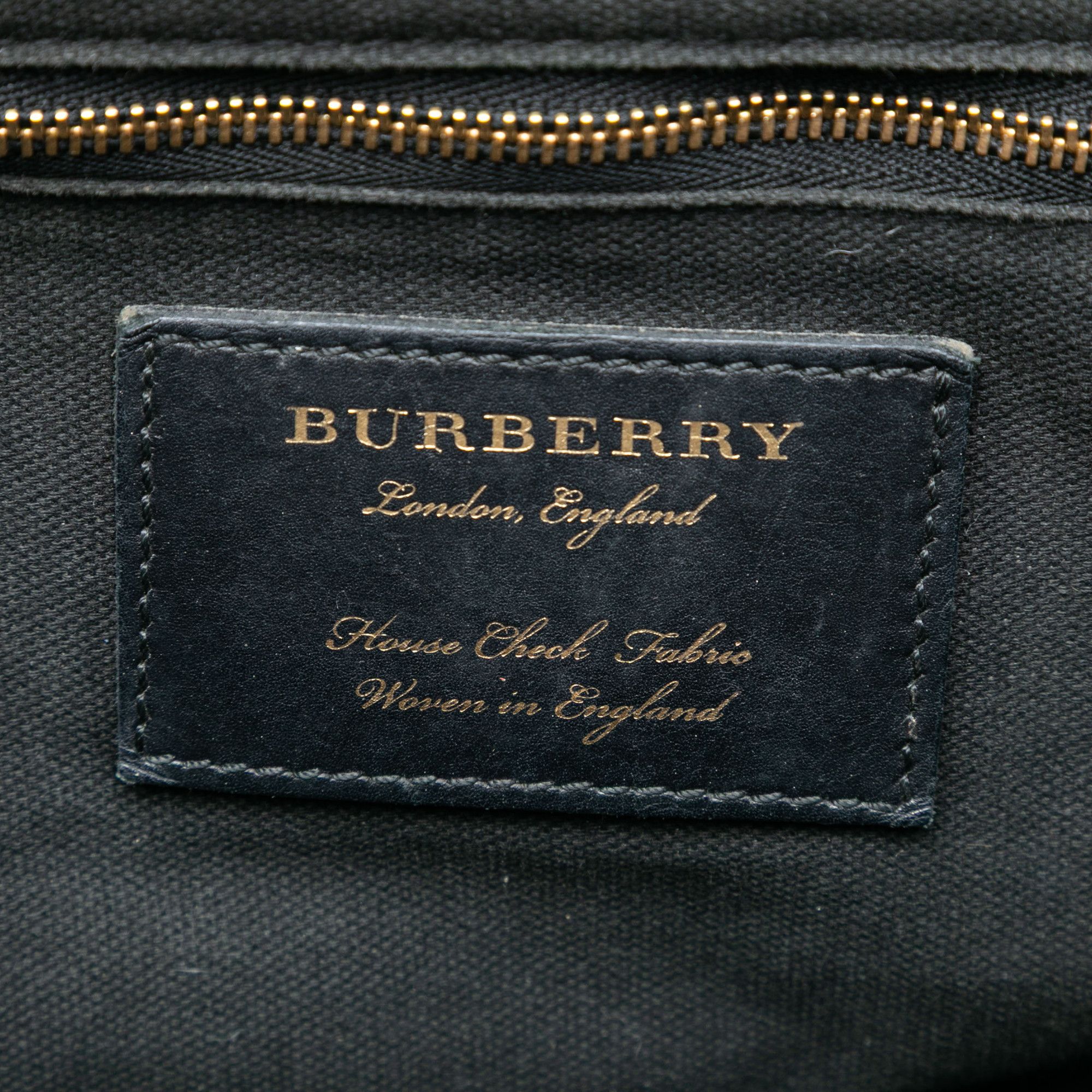 Burberry Burberry Small Leather and House Check Canvas Canterbury Tote Size ONE SIZE - 5 Thumbnail