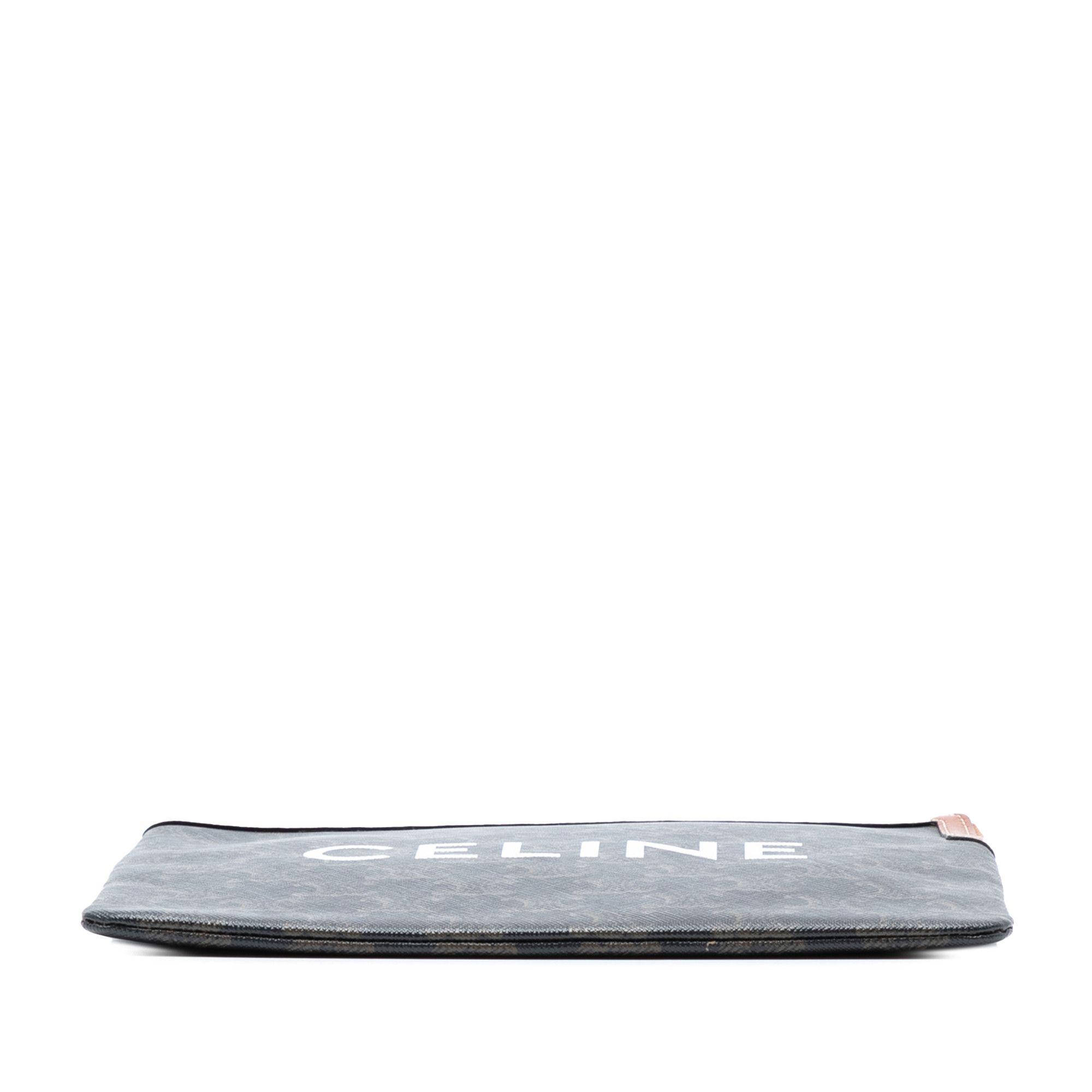 Celine Celine Small Triomphe Coated Canvas Clutch Size ONE SIZE - 3 Thumbnail