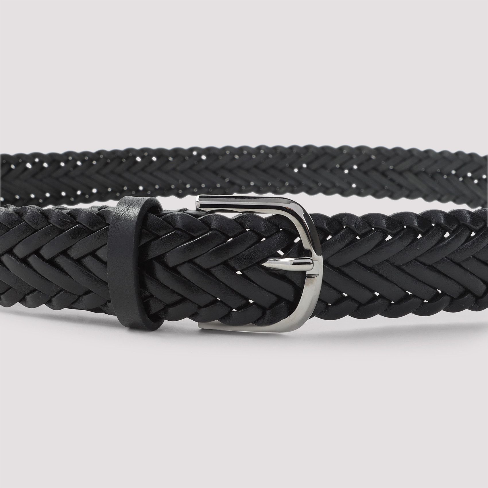Giorgio Armani Giorgio Armani Woven Leather Belt Size ONE SIZE - 2 Thumbnail