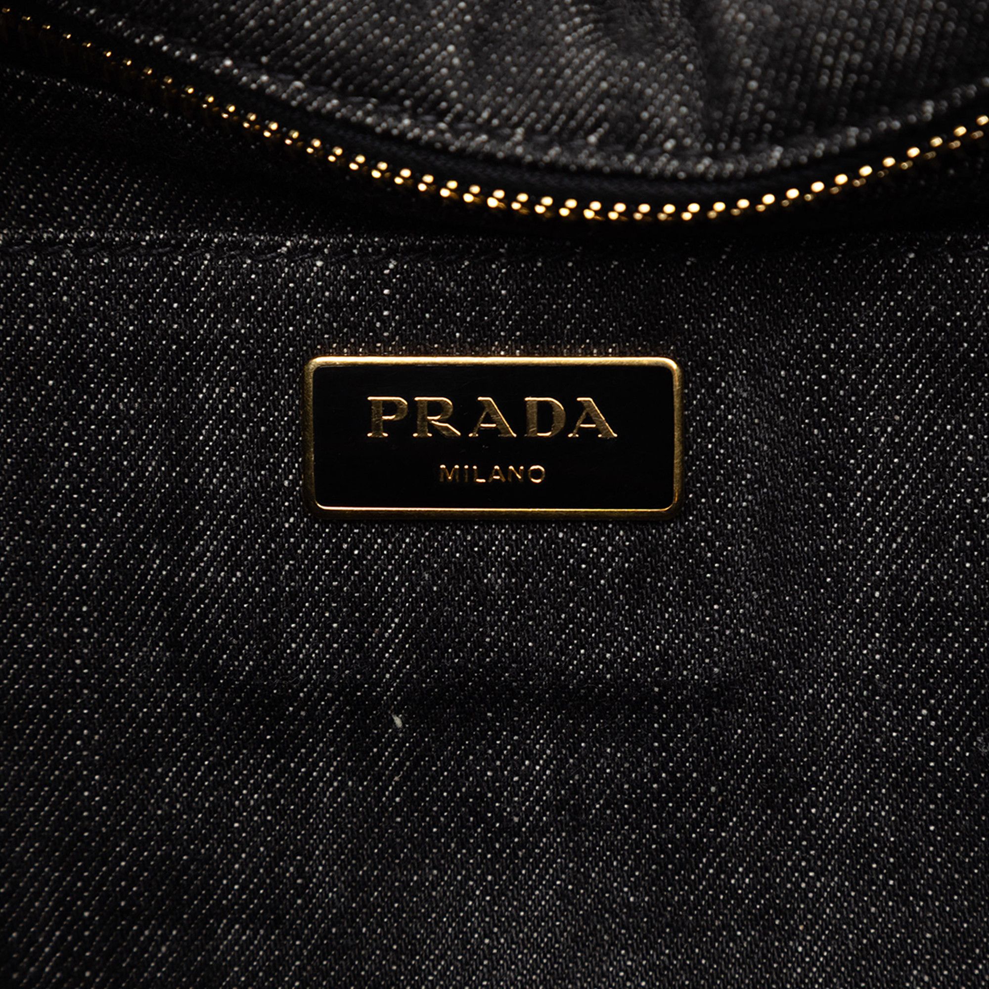 Prada Prada Small Denim Canapa Logo Satchel Size ONE SIZE - 5 Thumbnail