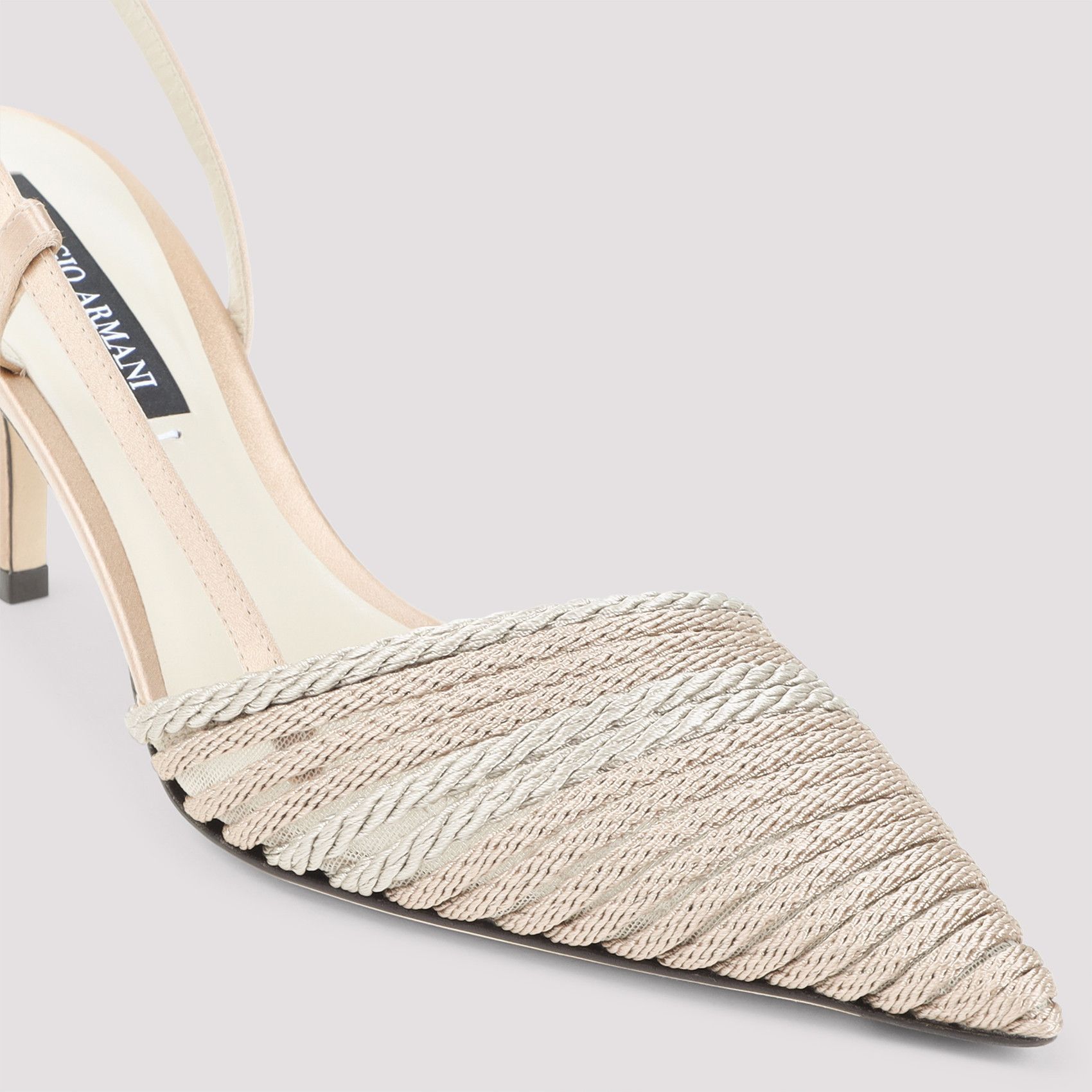 Giorgio Armani Satin Slingback