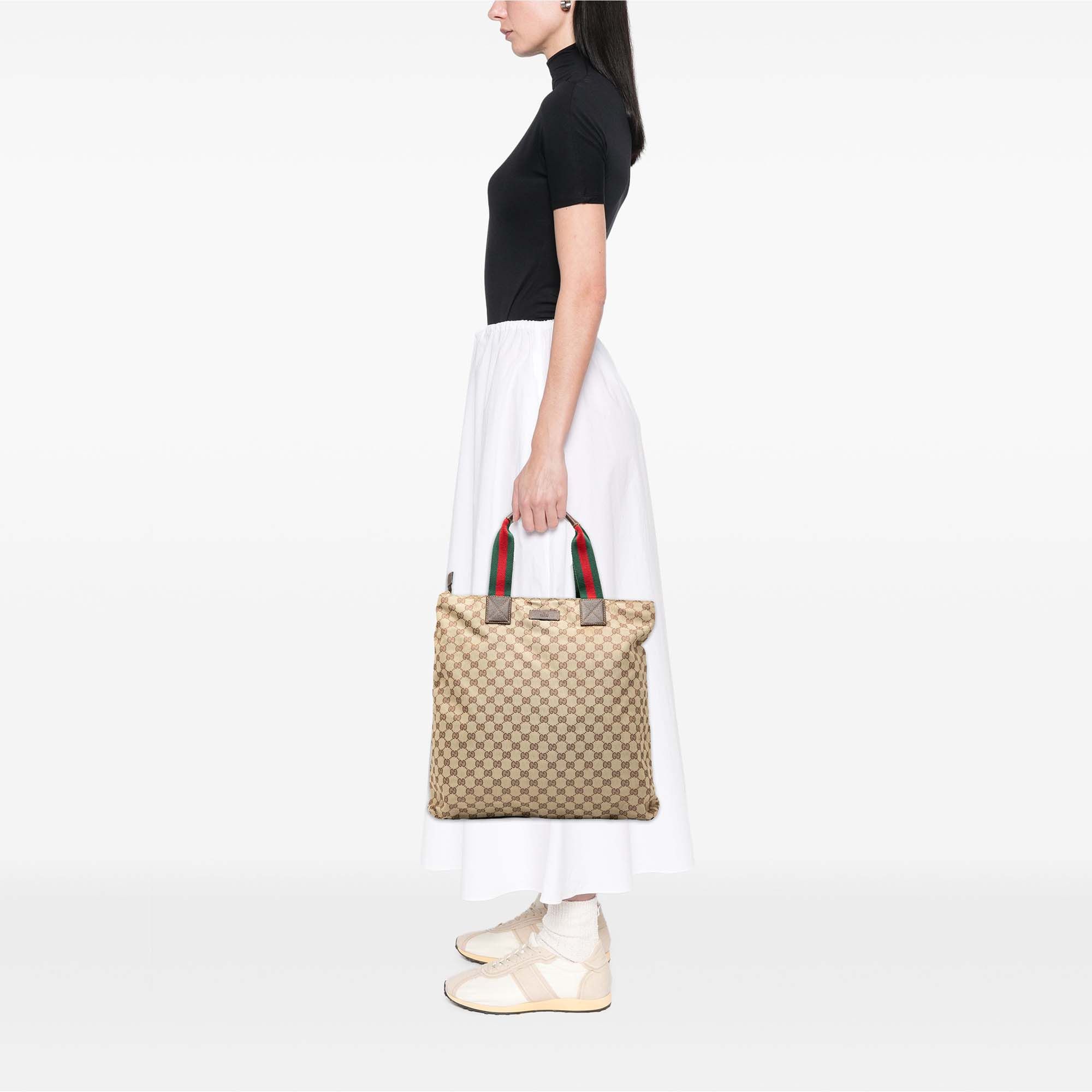 Gucci Gucci GG Canvas Web Vertical Tote Size ONE SIZE - 7 Thumbnail
