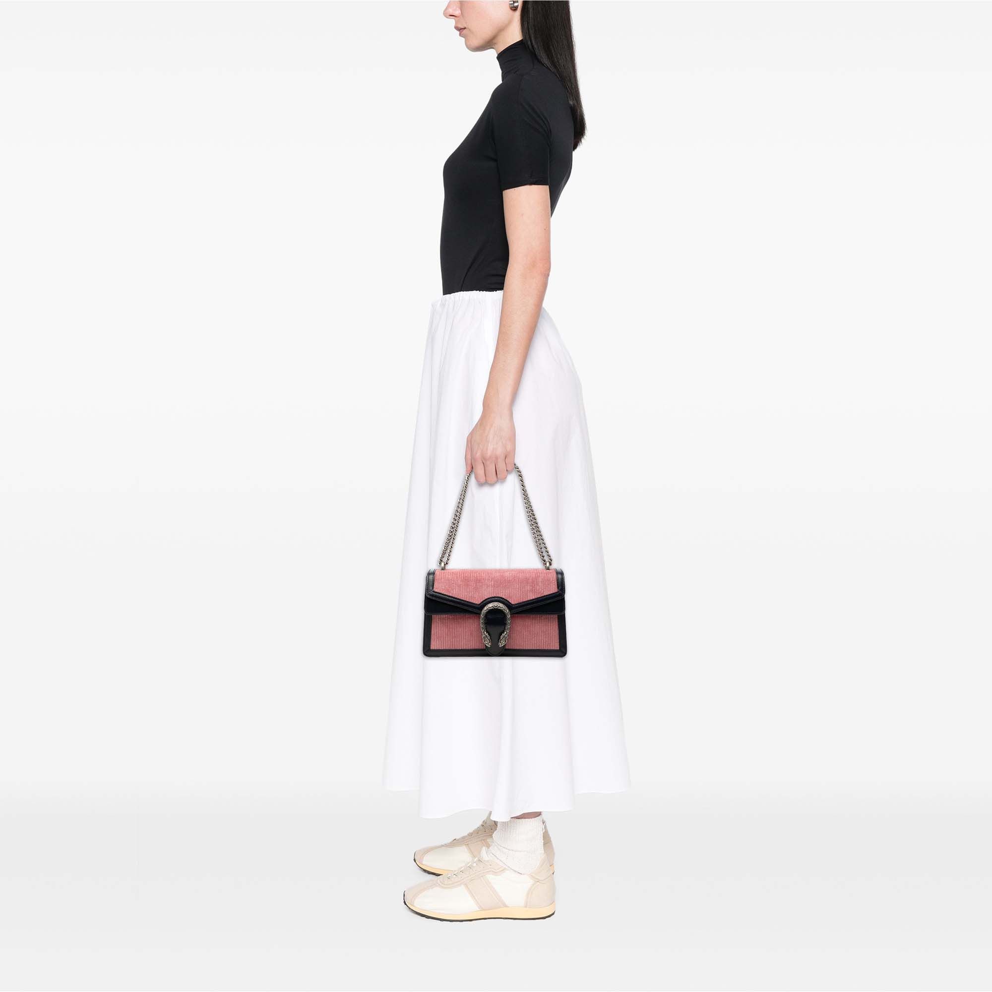 Gucci Gucci Small Bicolor Corduroy Dionysus Shoulder Bag Size ONE SIZE - 7 Thumbnail