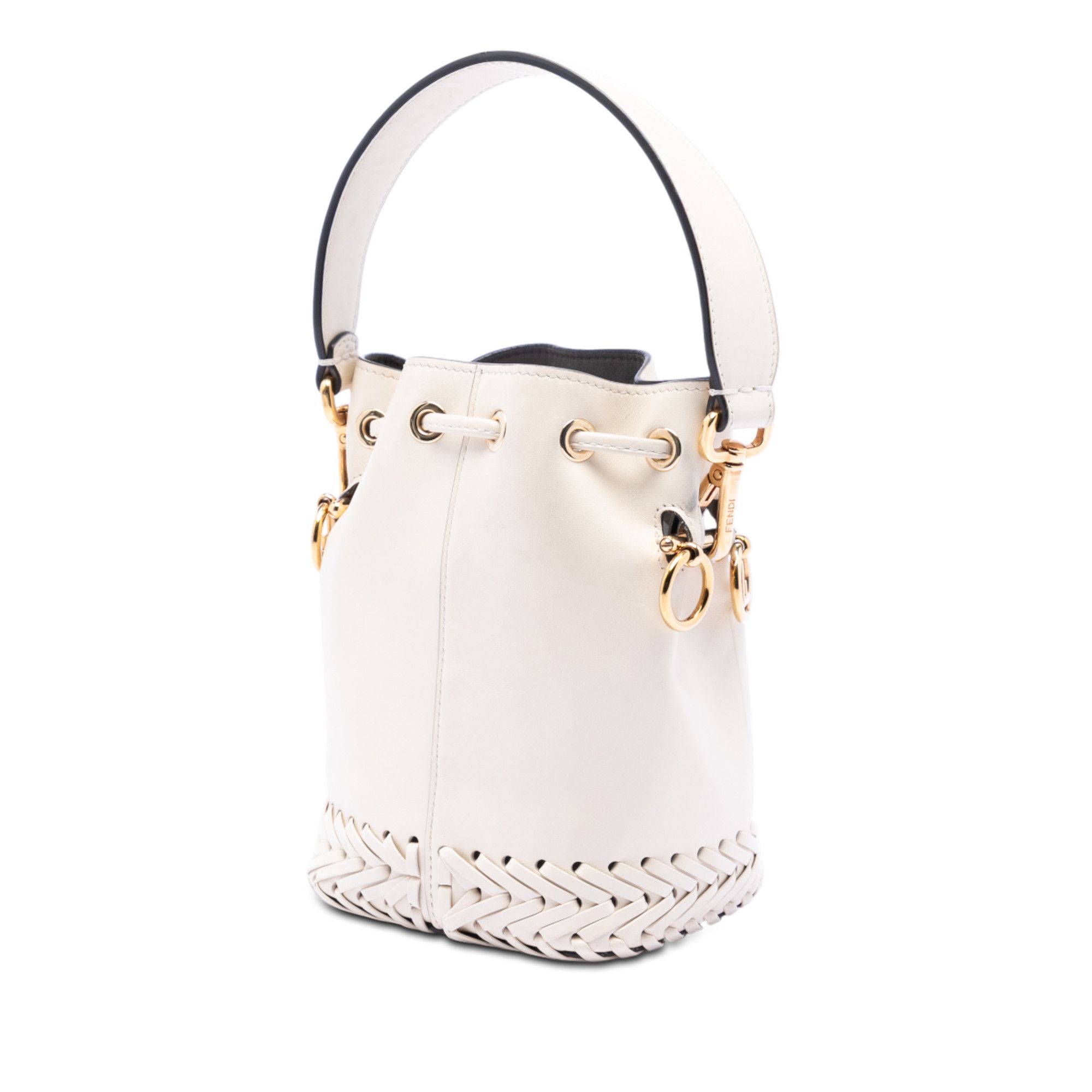 Fendi Fendi Mini Embossed Leather Whipstitch Mon Tresor Bucket Bag Size ONE SIZE - 2 Thumbnail