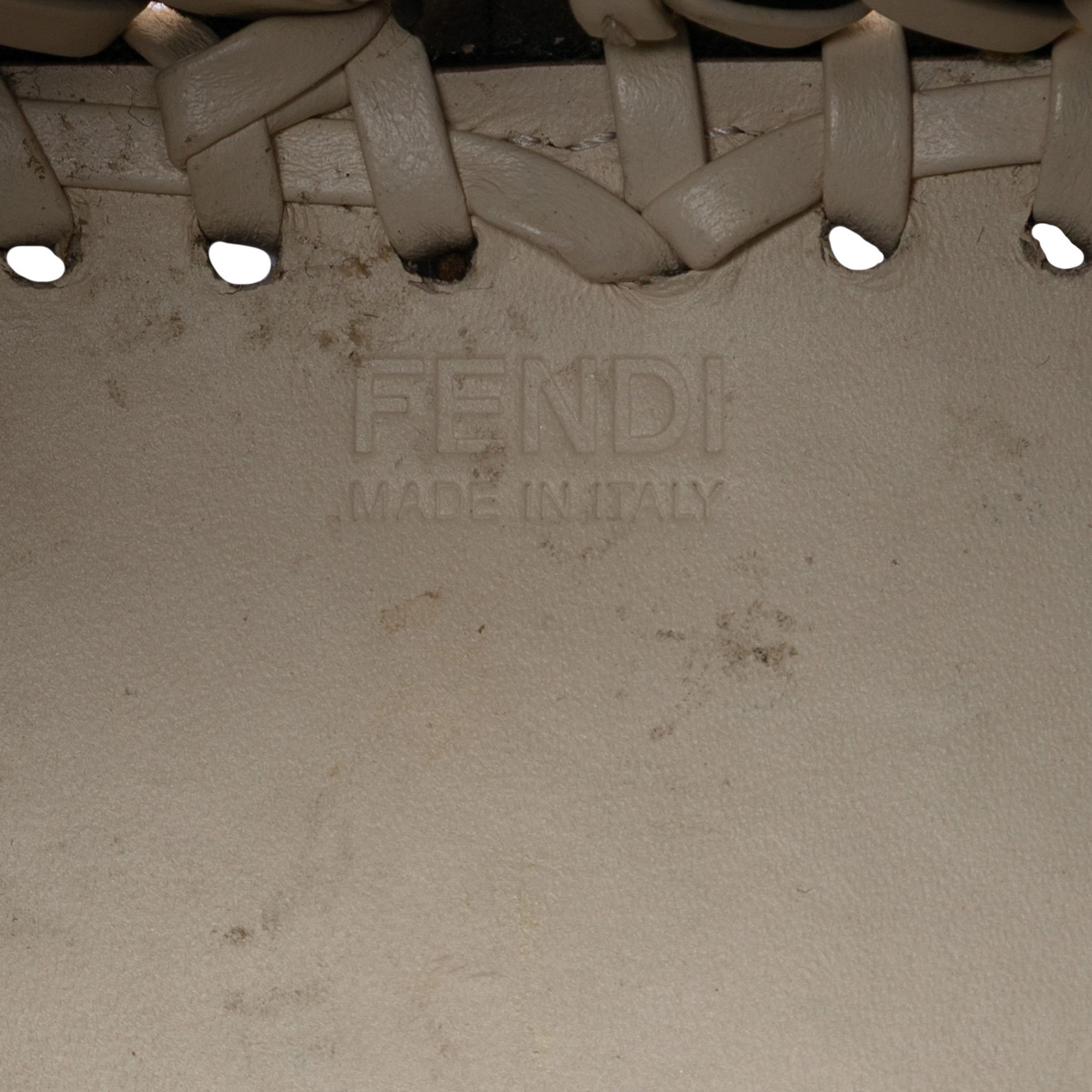 Fendi Fendi Mini Embossed Leather Whipstitch Mon Tresor Bucket Bag Size ONE SIZE - 5 Thumbnail