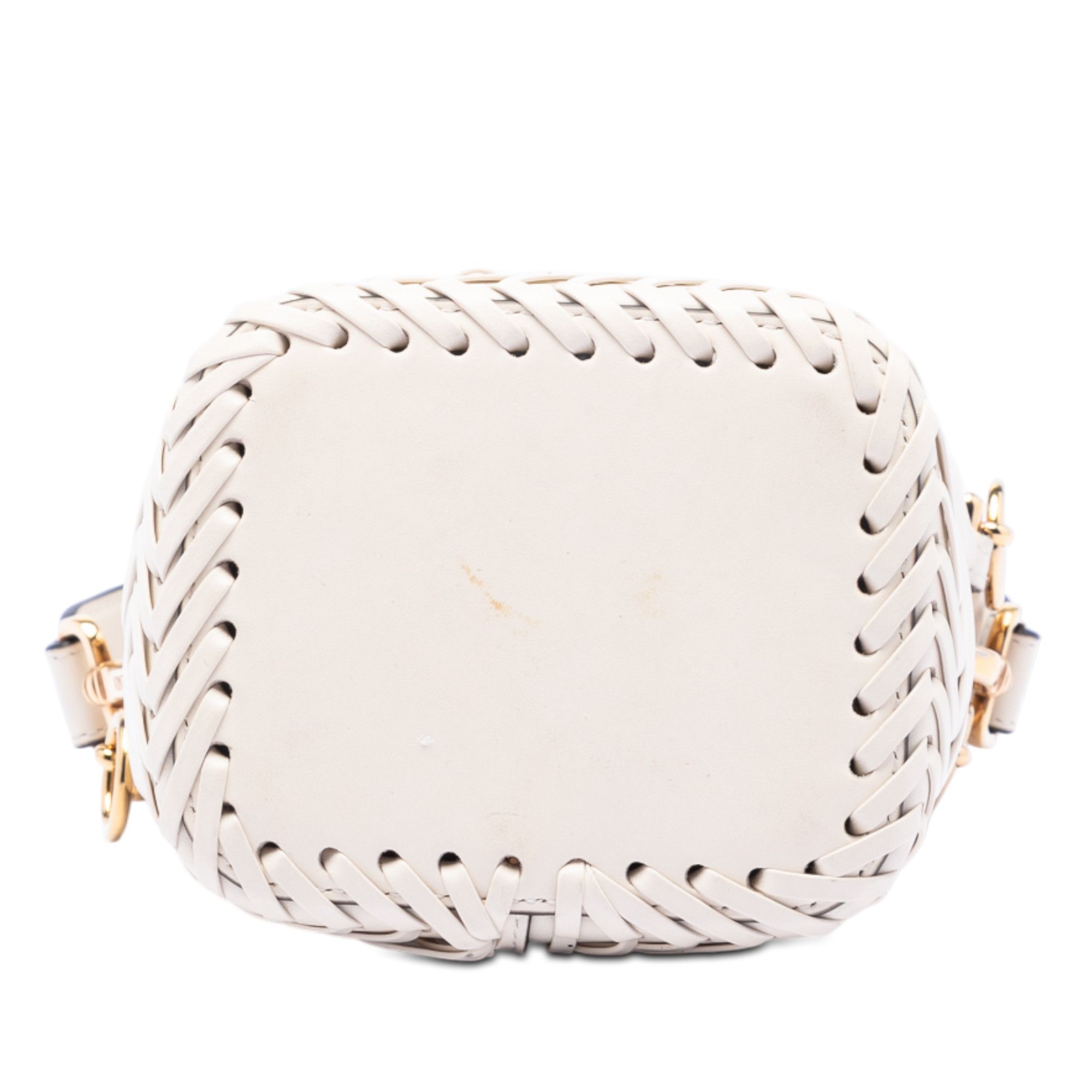 Fendi Fendi Mini Embossed Leather Whipstitch Mon Tresor Bucket Bag Size ONE SIZE - 3 Thumbnail