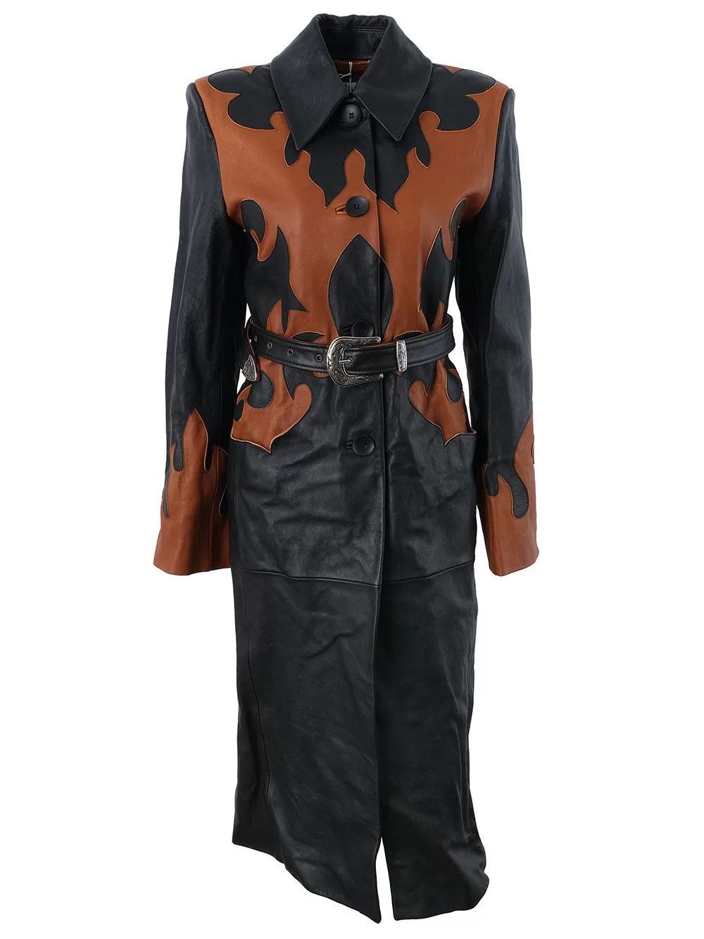 Acne Studios Acne Studios Colorful Leather Coat Size XS / US 0-2 / IT 36-38 - 2 Thumbnail