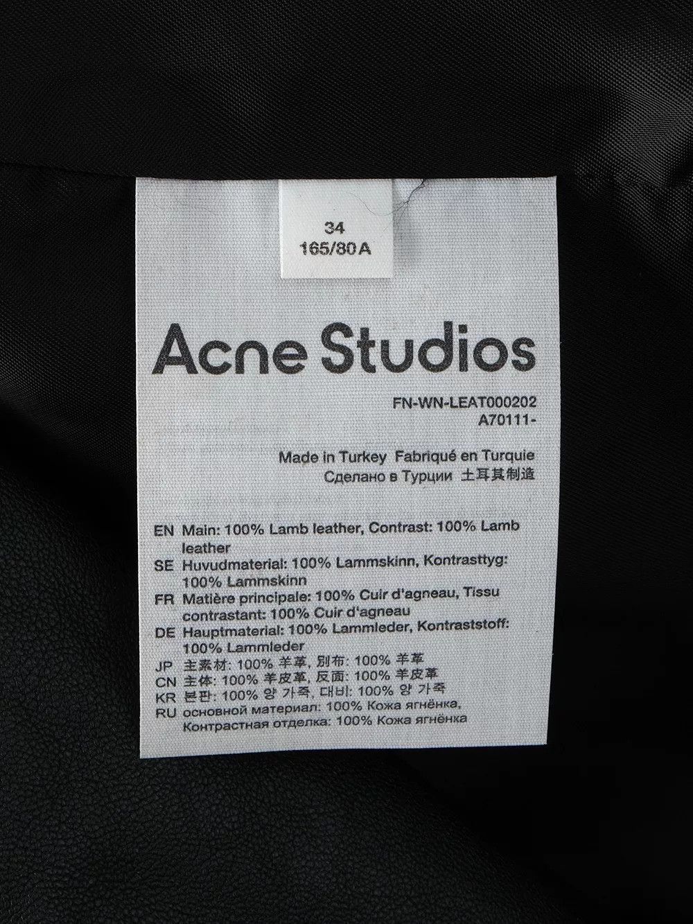 Acne Studios Acne Studios Colorful Leather Coat Size XS / US 0-2 / IT 36-38 - 6 Thumbnail