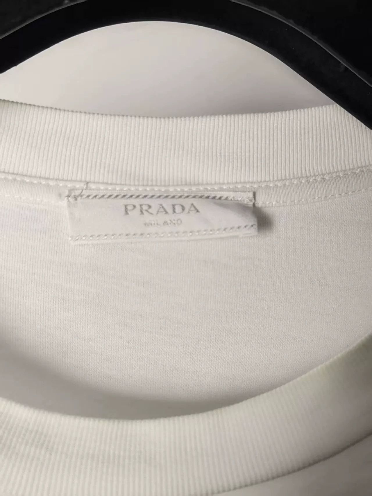 Prada Prada Embroidered Logo Short Sleeve Tee Size US M / EU 48-50 / 2 - 4 Thumbnail