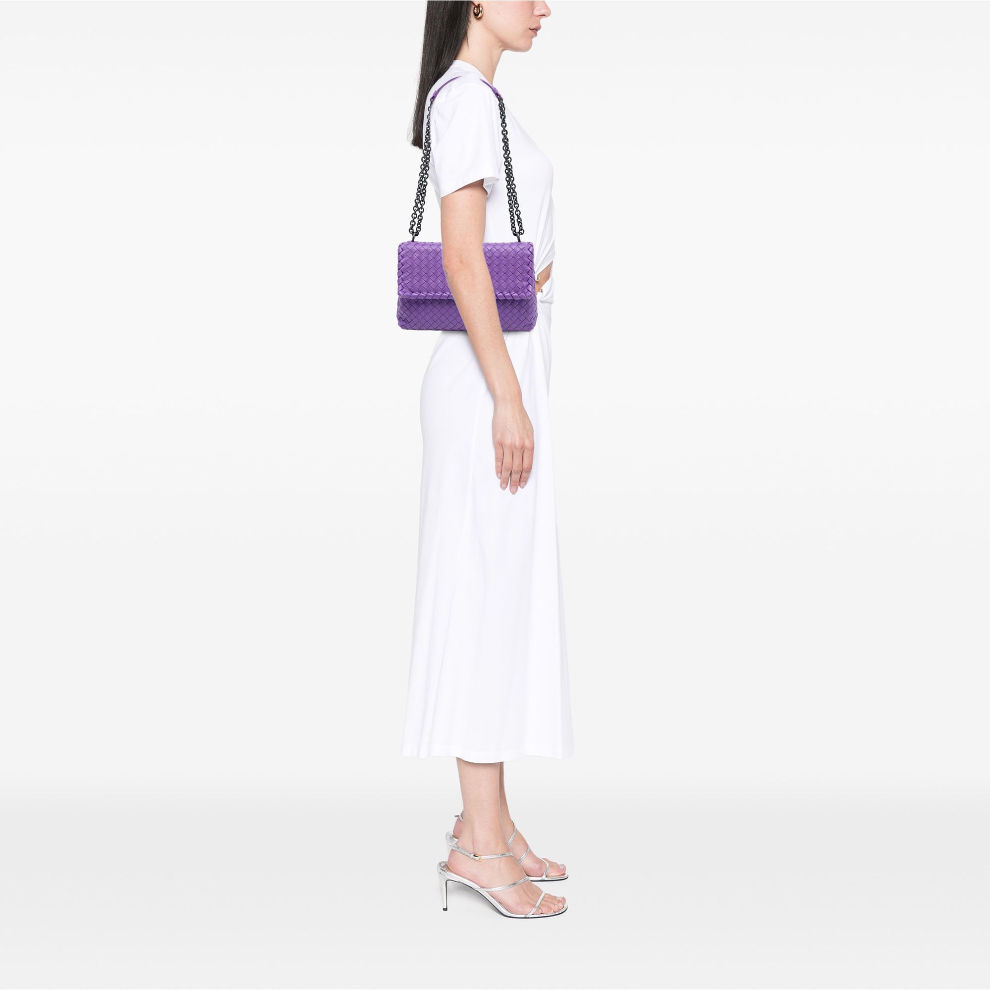 Bottega Veneta Bottega Veneta Medium Nappa Intrecciato Olimpia Shoulder Bag Size ONE SIZE - 7 Thumbnail
