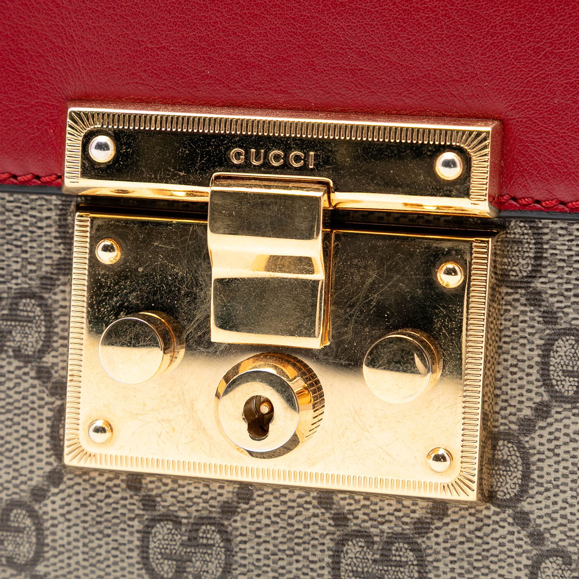 Gucci Gucci Medium GG Supreme Padlock Shoulder Bag Size ONE SIZE - 6 Thumbnail
