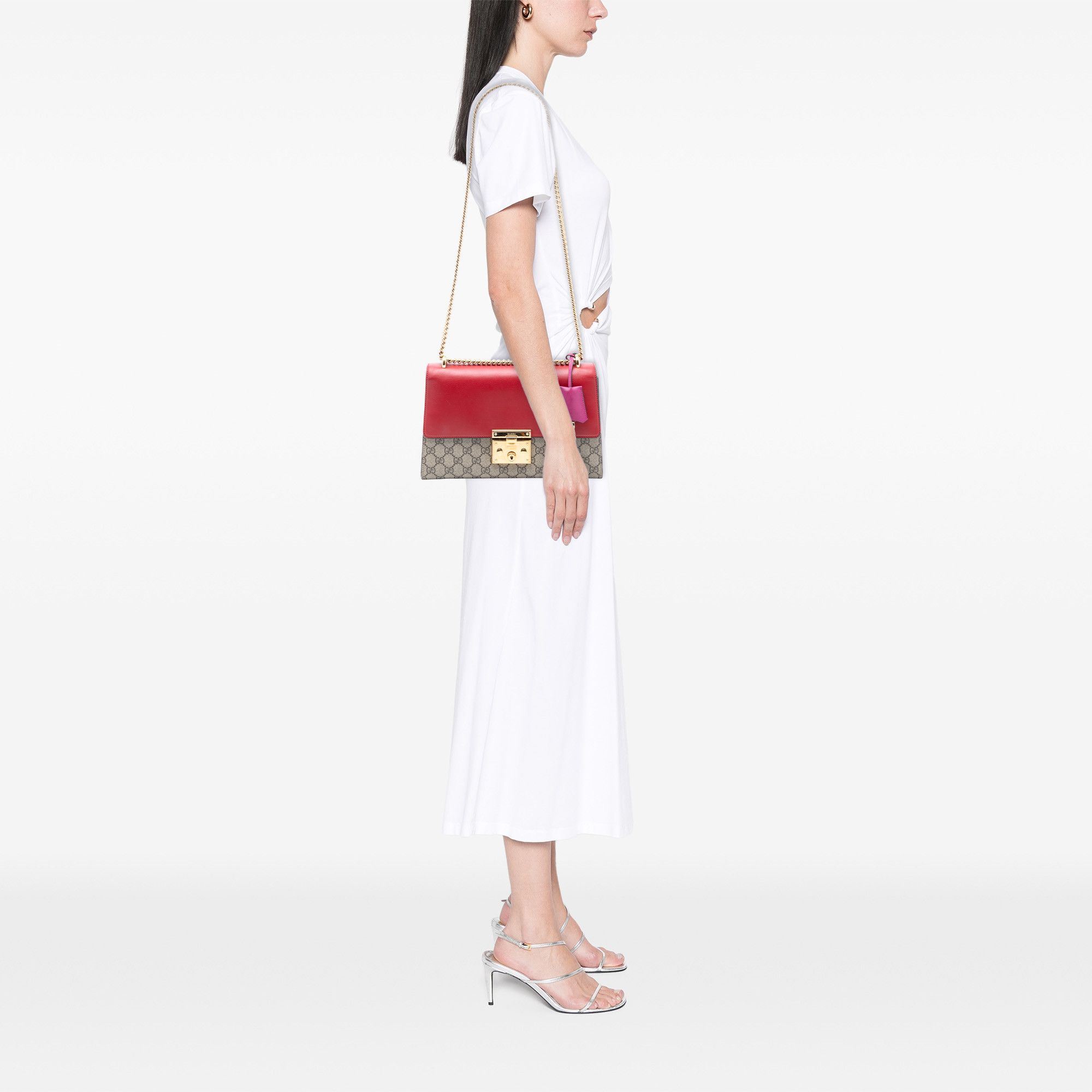 Gucci Gucci Medium GG Supreme Padlock Shoulder Bag Size ONE SIZE - 7 Thumbnail