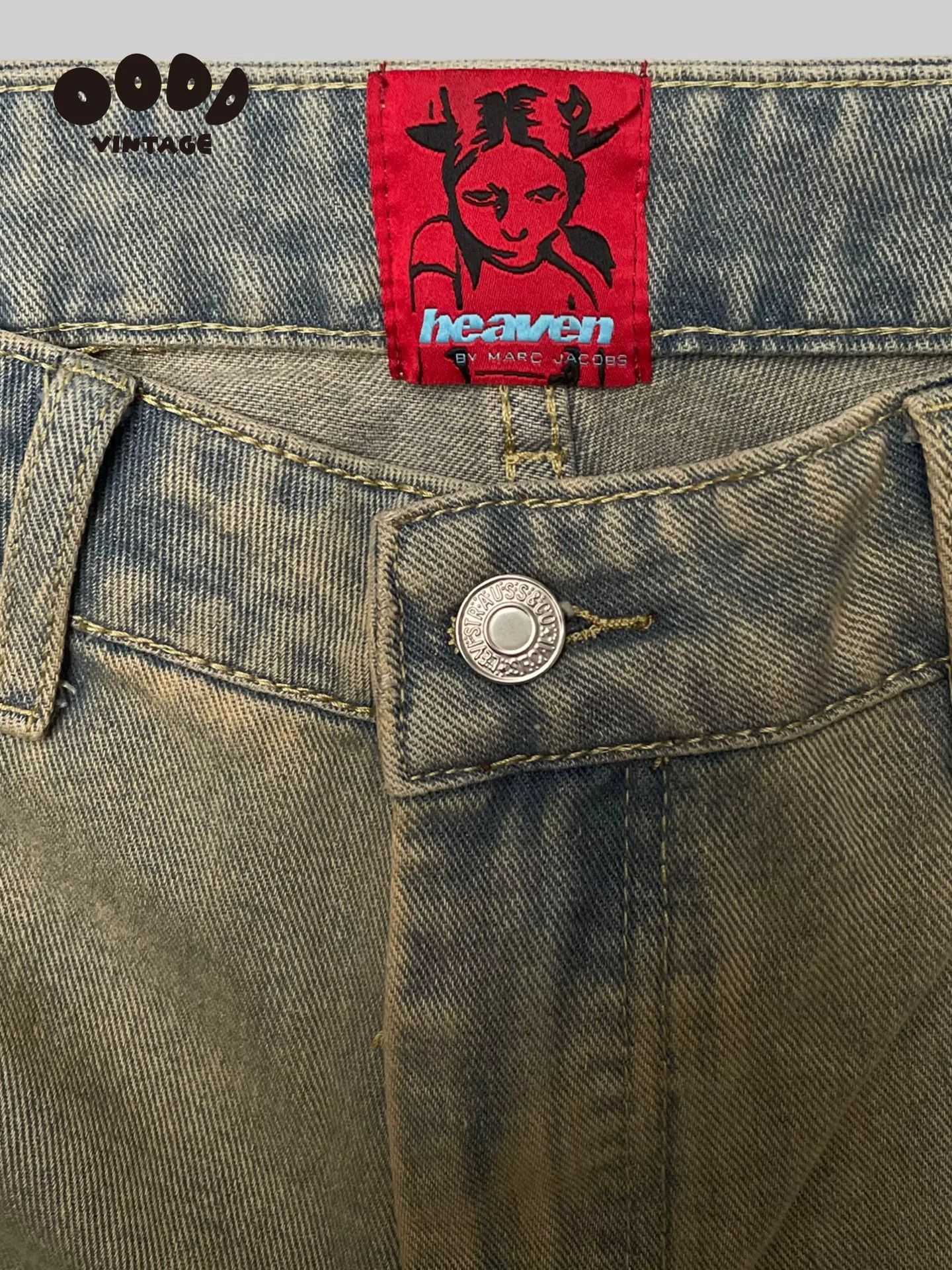 Heaven by Marc Jacobs Layered Wide-Leg Denim Pants by Marc Jacobs Size 32" / US 10 / IT 46 - 3 Thumbnail