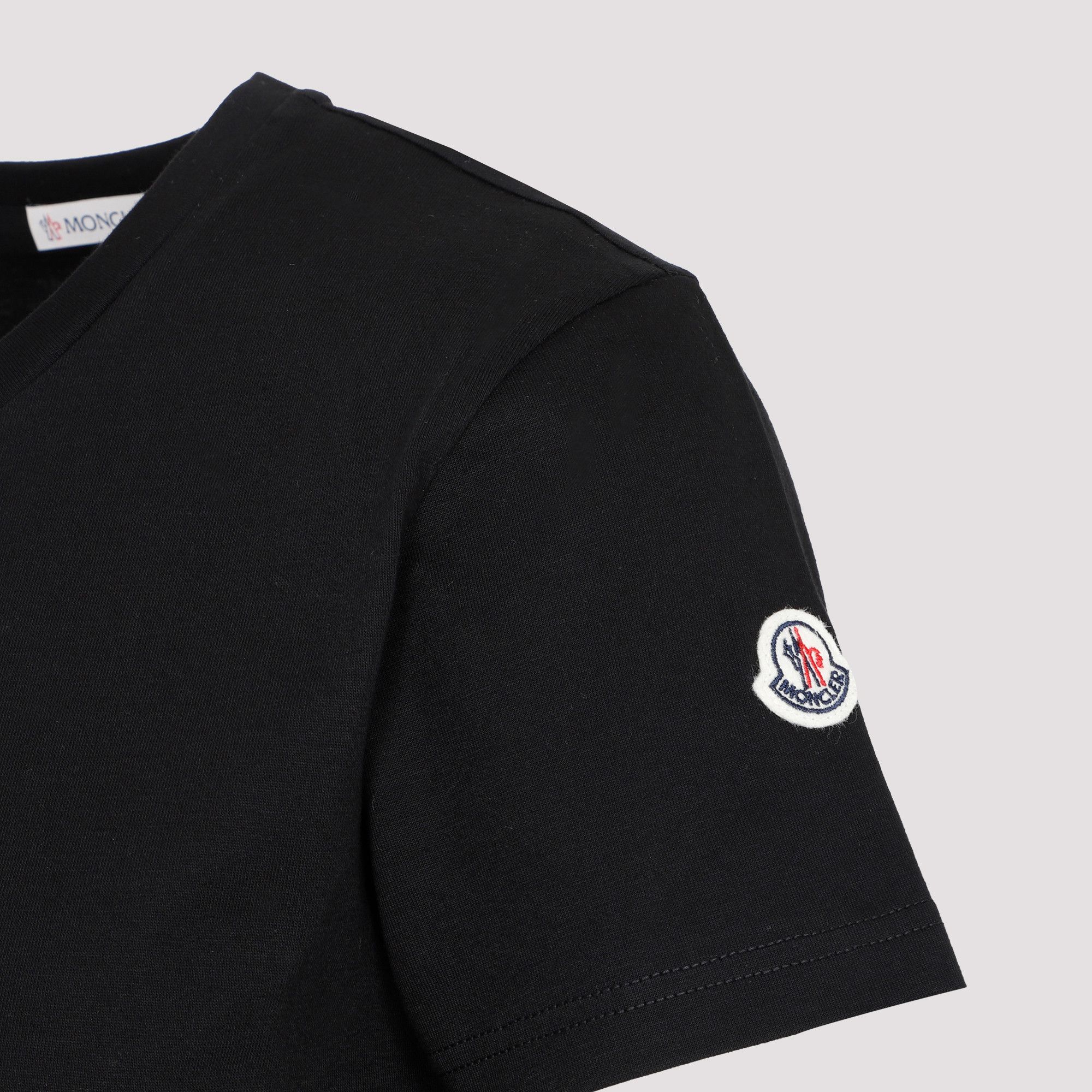 Moncler Moncler Cotton T-Shirt Size S / US 4 / IT 40 - 3 Thumbnail