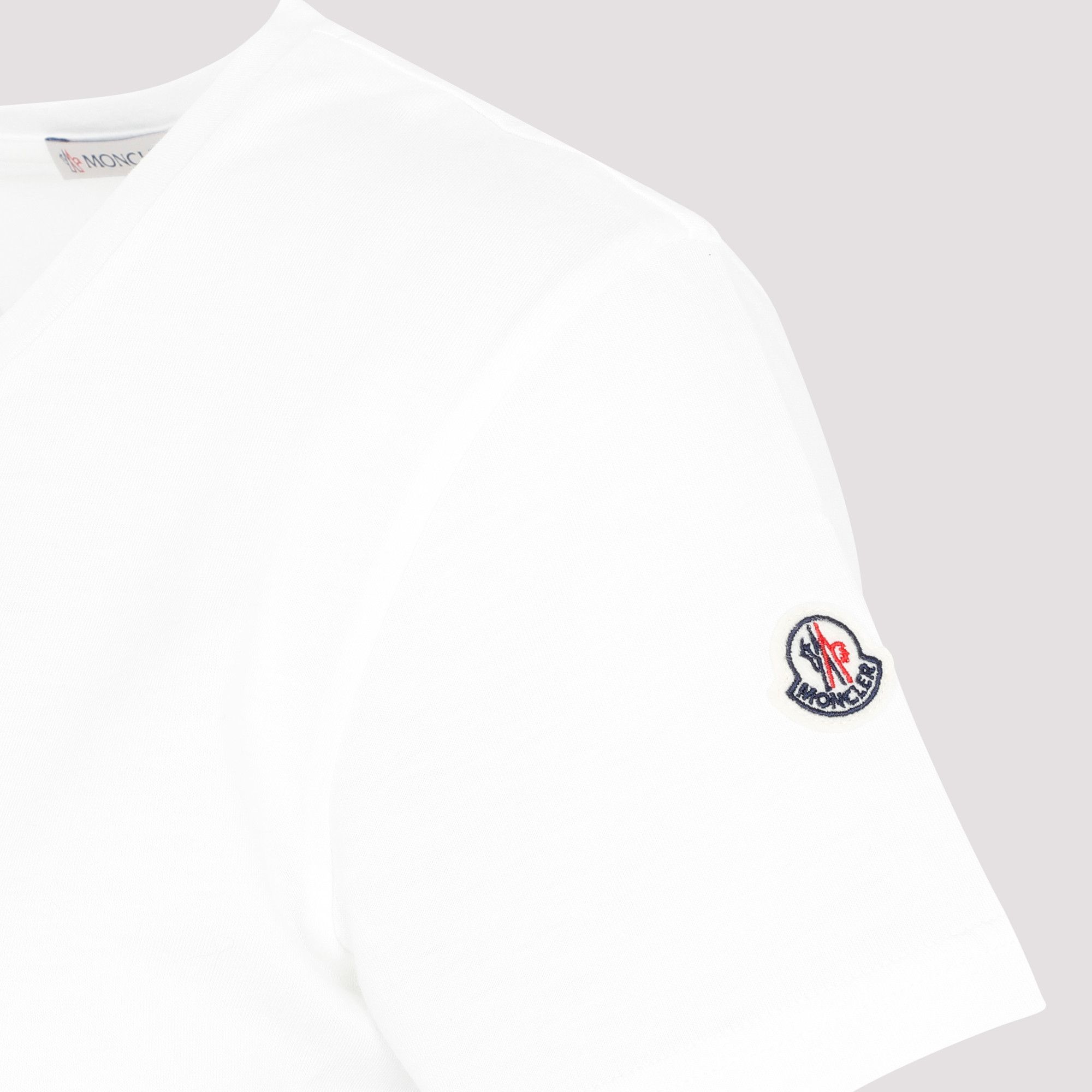 Moncler Moncler Cotton T-Shirt Size L / US 10 / IT 46 - 3 Thumbnail