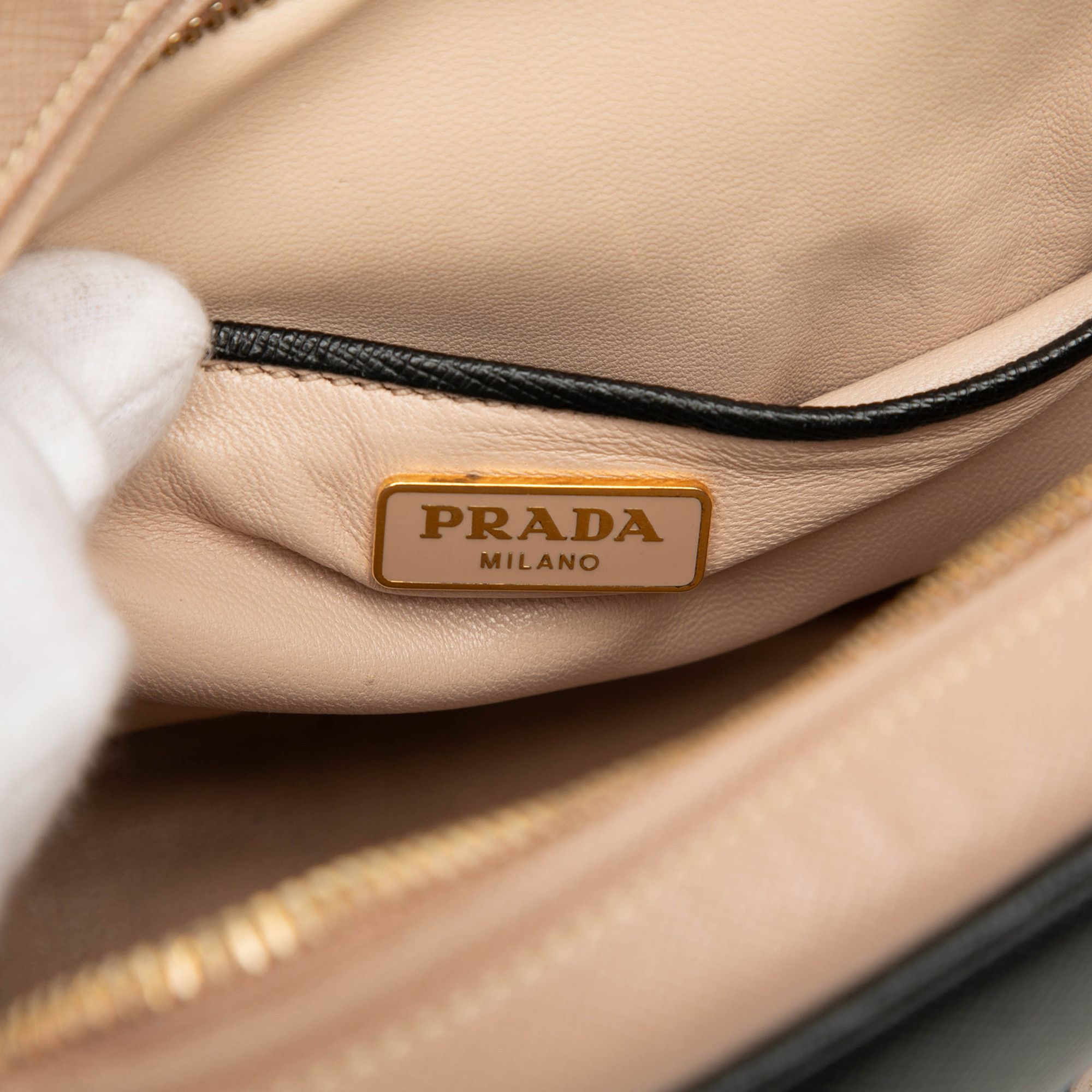 Prada Prada Mini Bicolor Saffiano Lux Satchel Size ONE SIZE - 5 Thumbnail