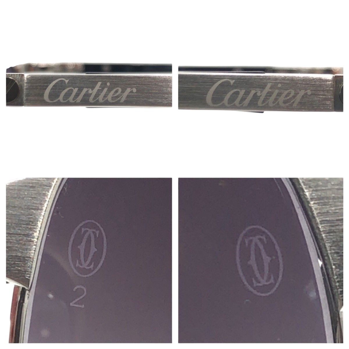 Cartier Cartier Cartier Santos Sunglasses Plastic / Synthetic Glasses DUTY FREE for USA Size ONE SIZE - 8 Thumbnail