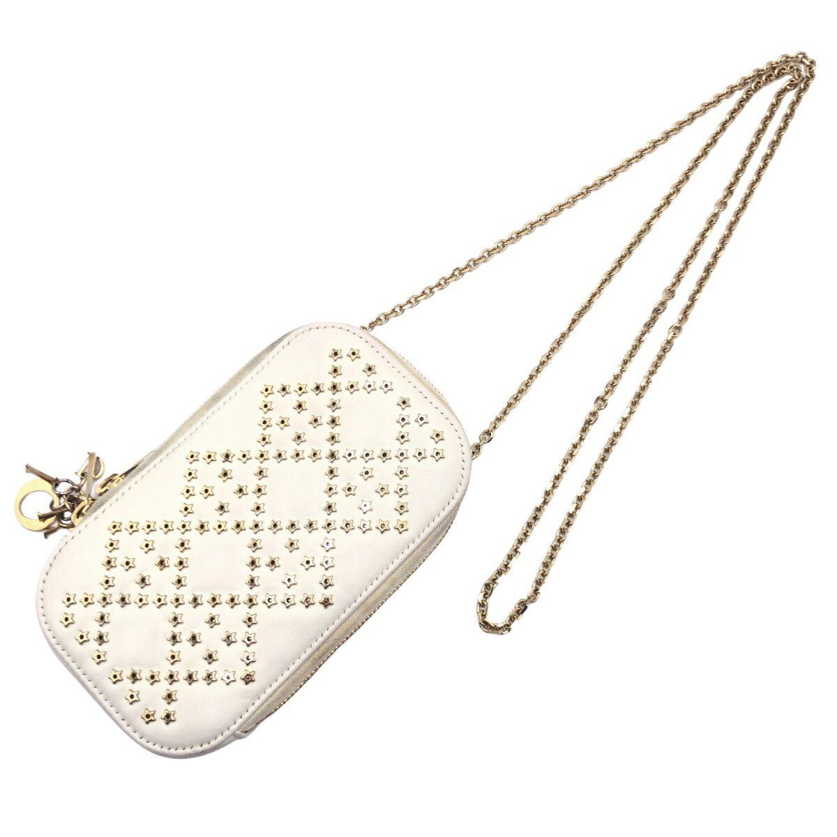 Dior Dior Dior Lady Dior Leather Phone Pouch Leather Phonecase S0872BNHB DUTY FREE for USA Size ONE SIZE - 9 Thumbnail