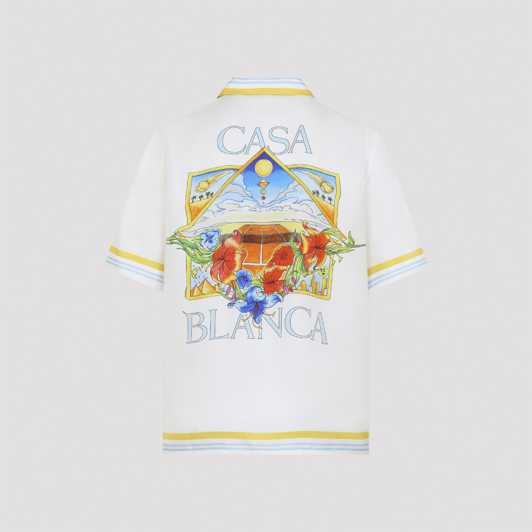 Casablanca Casablanca Flower Court Icon Shirt Size US M / EU 48-50 / 2 - 2 Thumbnail