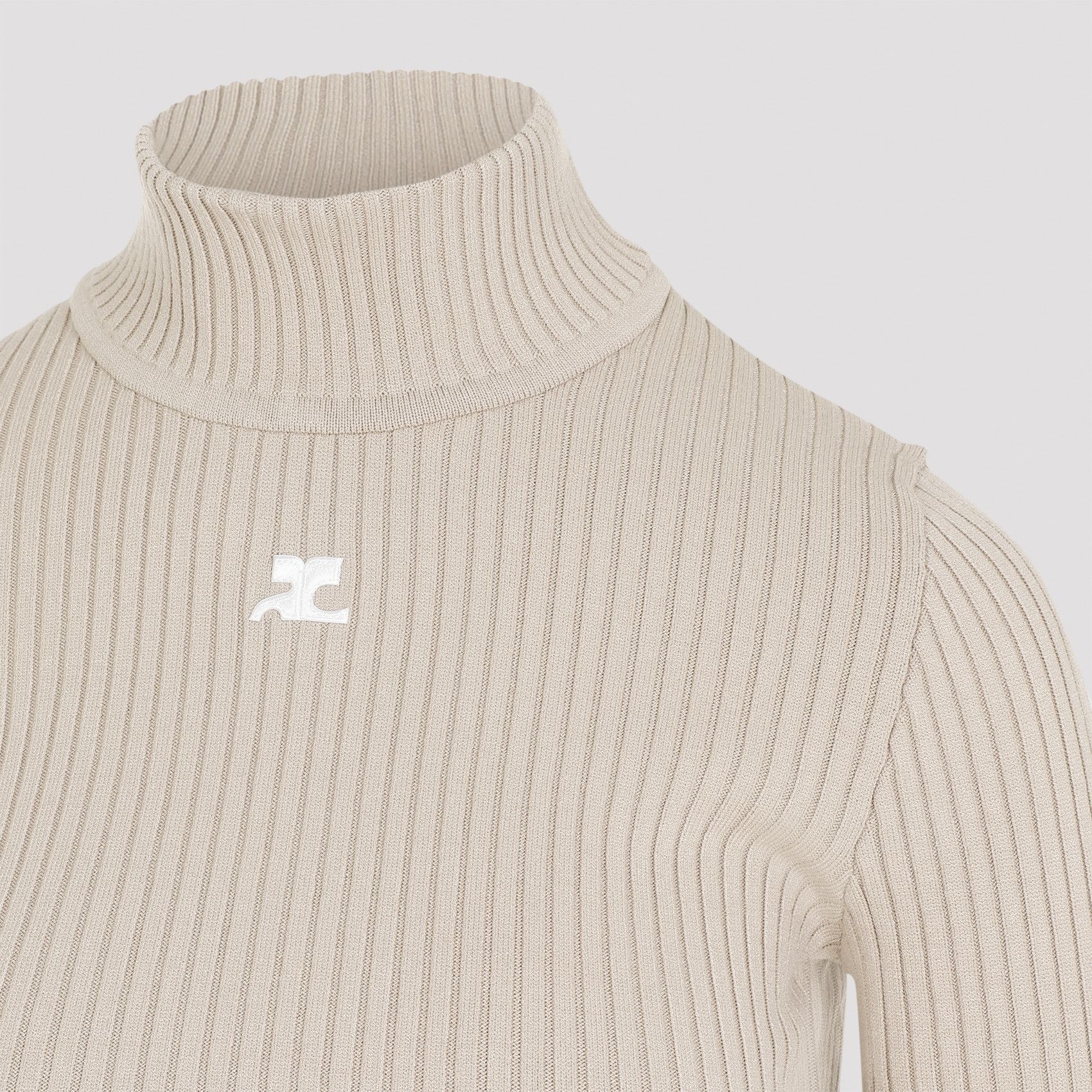 Courreges Courrèges Roll Neck Ribbed Jumper Size M / US 6-8 / IT 42-44 - 3 Thumbnail
