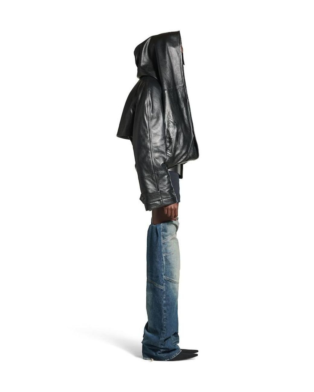 Balenciaga Balenciaga Flipped Jacket in Black Size US M / EU 48-50 / 2 - 3 Thumbnail