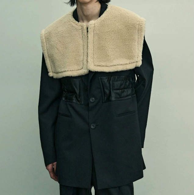 Other Other stein WOOL FUR EXTRA SHORT VEST Wool Fur Vest Textile Tops ST.631 DUTY FREE for USA Size ONE SIZE - 3 Thumbnail