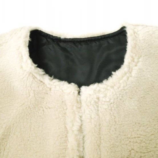 Other Other stein WOOL FUR EXTRA SHORT VEST Wool Fur Vest Textile Tops ST.631 DUTY FREE for USA Size ONE SIZE - 5 Thumbnail