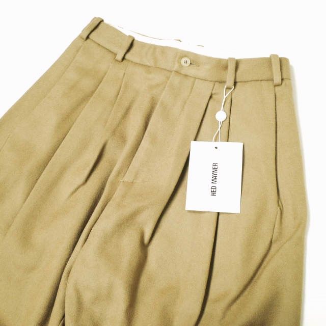Other Other Hed Mayner WOOL 6 PLEAT PANTS Wool Trousers Textile Bottoms HM00P58 DUTY FREE for USA Size ONE SIZE - 7 Thumbnail
