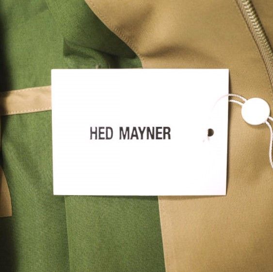 Other Other Hed Mayner WATERPROOF RAGLAN PARKA Cotton Blend Coat Textile Outerwear HM00O35 DUTY FREE for USA Size ONE SIZE - 4 Thumbnail