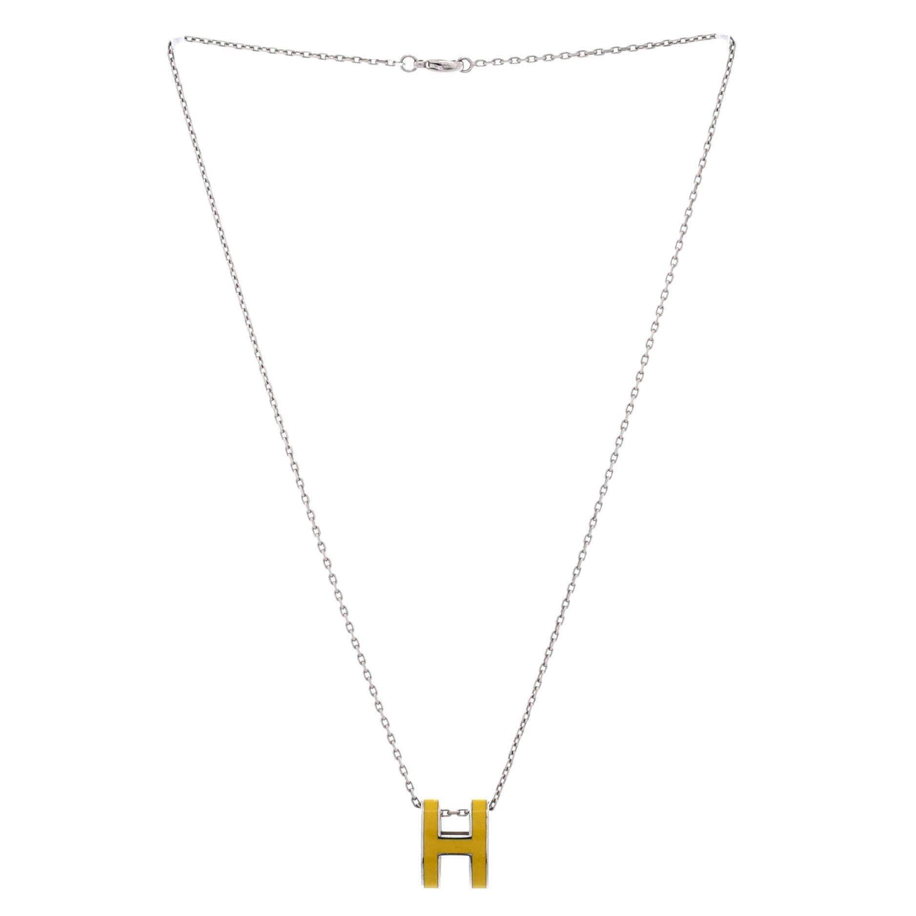 Hermes Pop H Pendant Chain Necklace Size ONE SIZE - 2 Thumbnail