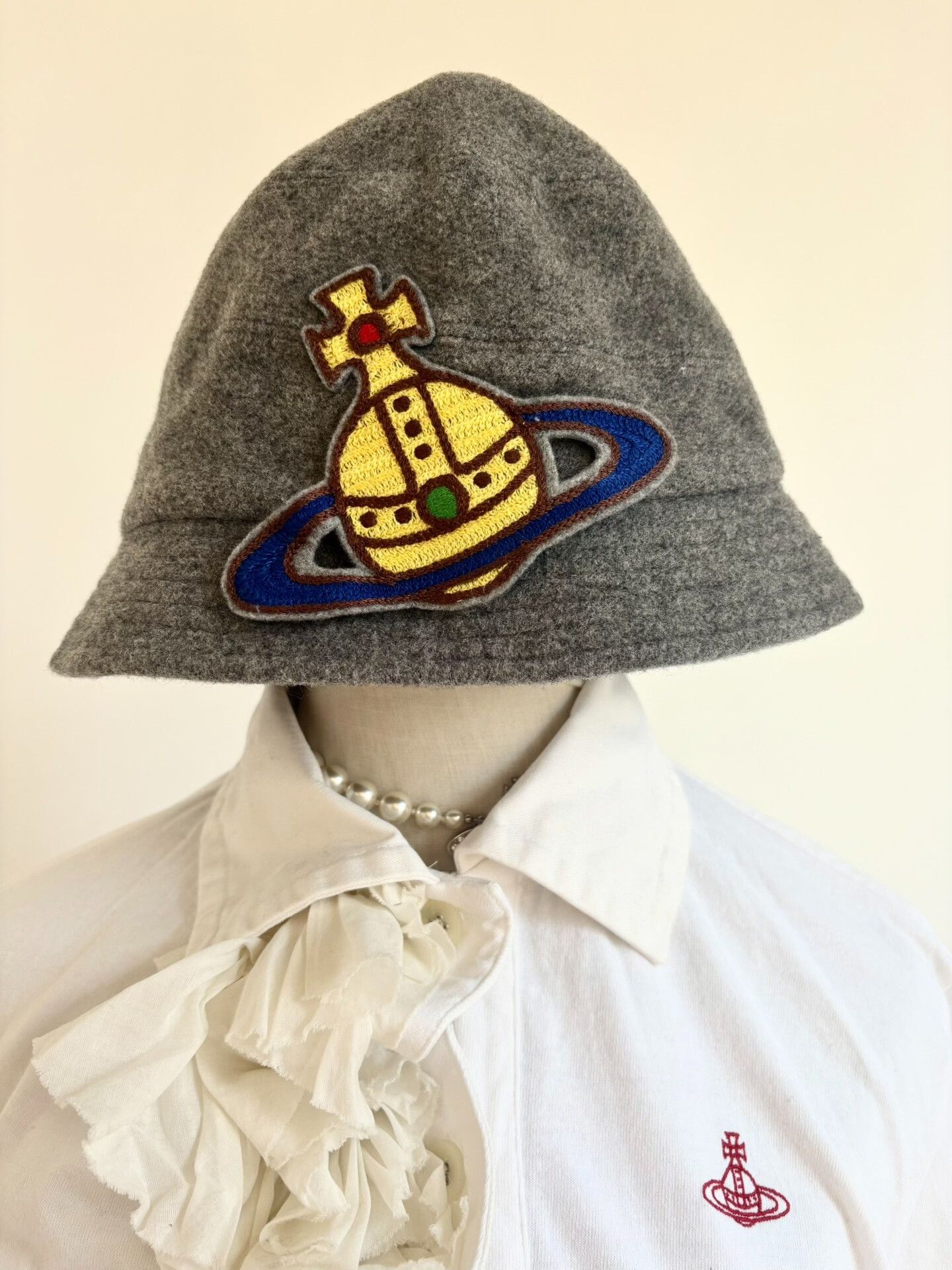 Vivienne Westwood Vivienne Westwood Gray Fisherman Hat Size ONE SIZE - 2 Thumbnail