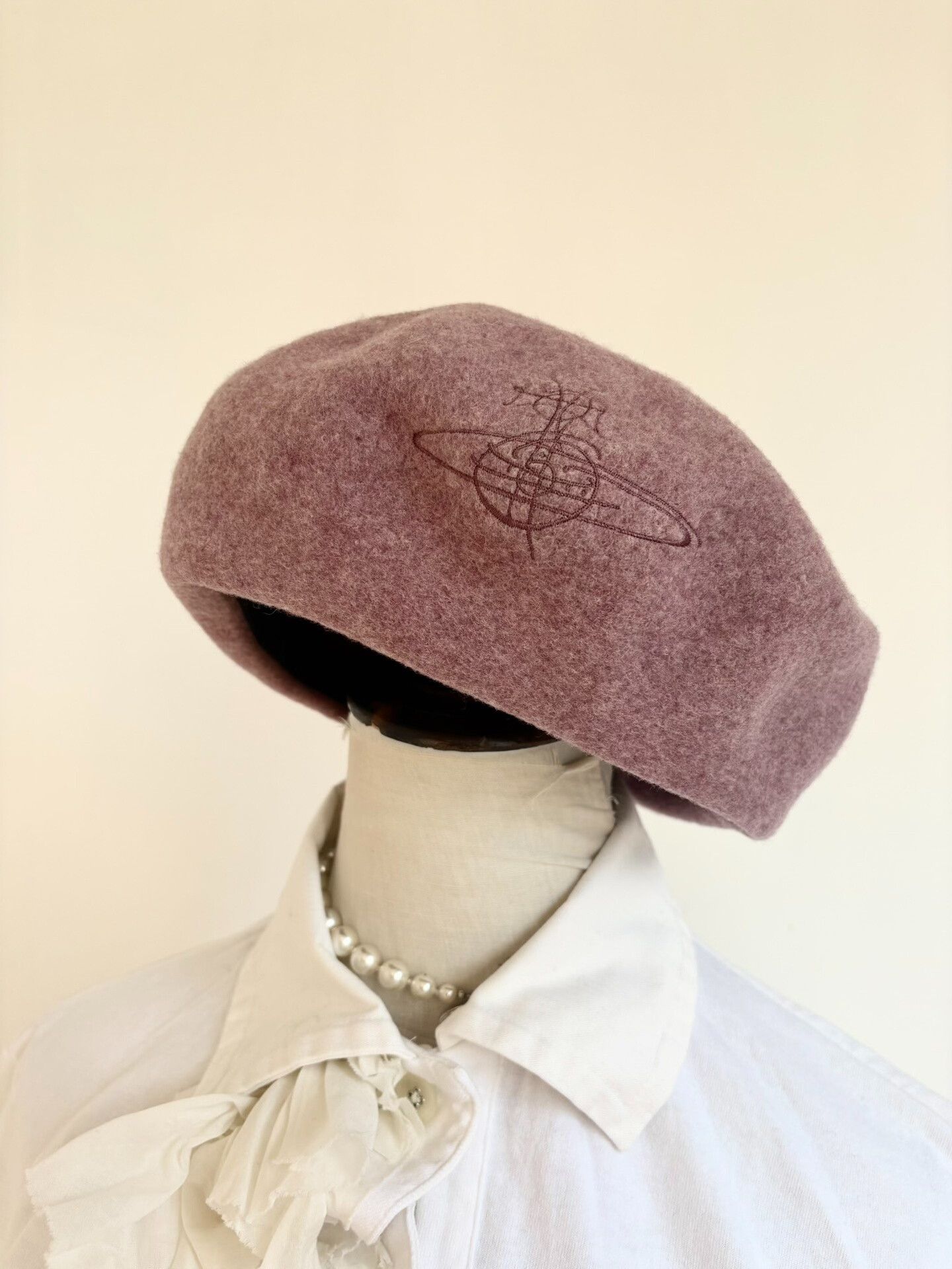 Vivienne Westwood Vivienne Westwood Pink Beret Hat Size ONE SIZE - 2 Thumbnail