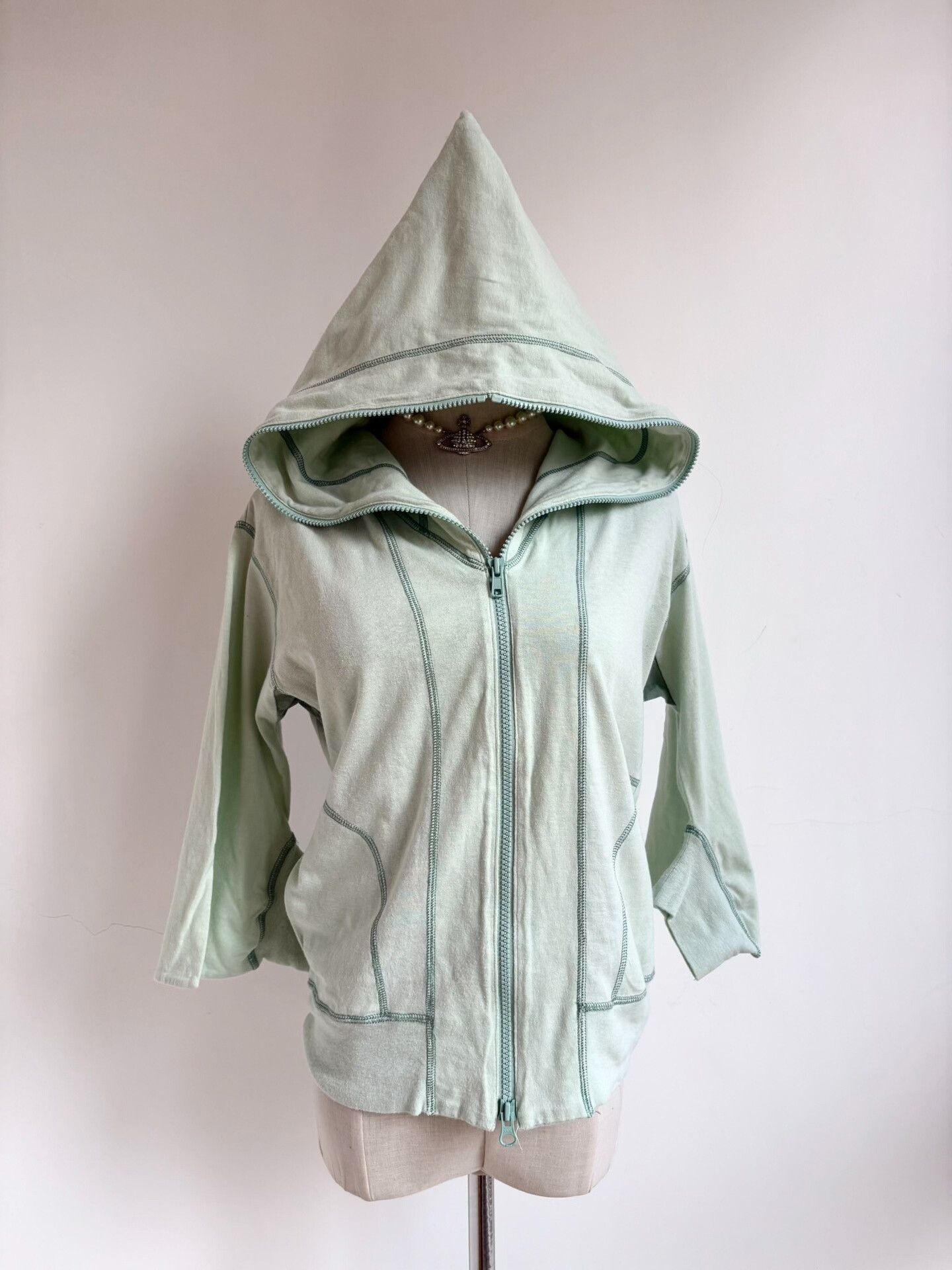 Vivienne Westwood Vivienne Westwood Mint Green Hoodie Size M / US 6-8 / IT 42-44 - 2 Thumbnail