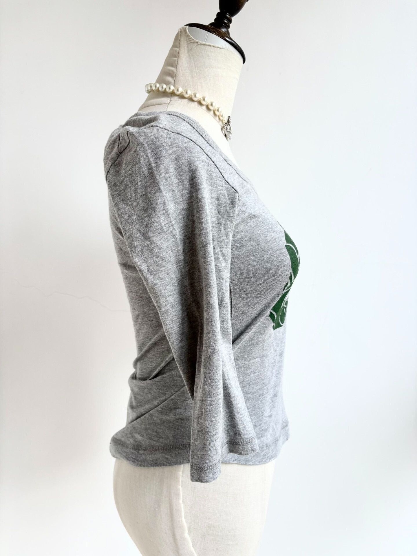 Vivienne Westwood Vivienne Westwood Gray Three-Quarter Sleeve Top Size M / US 6-8 / IT 42-44 - 6 Thumbnail