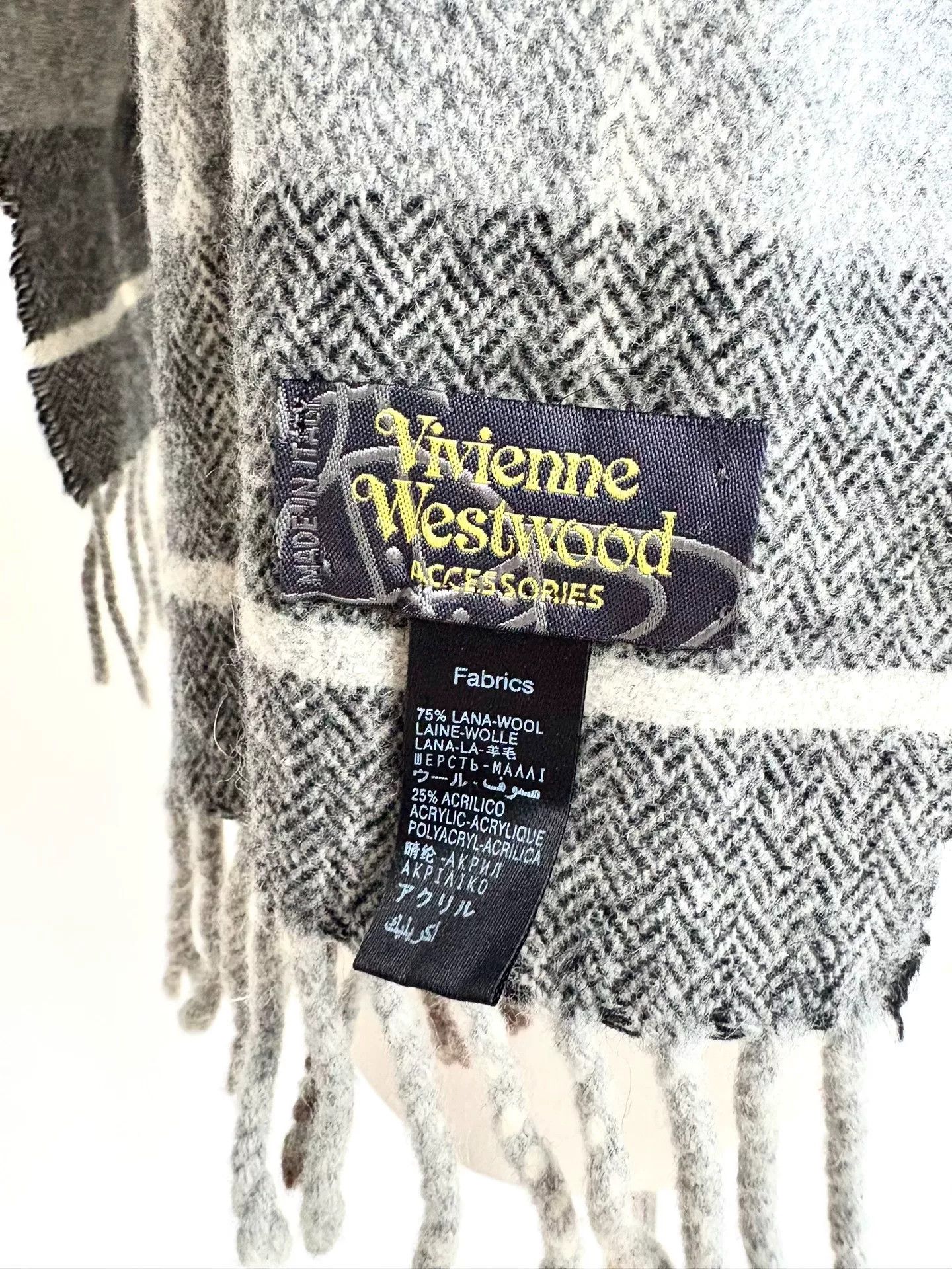 Vivienne Westwood Vivienne Westwood Houndstooth Scarf Size ONE SIZE - 4 Thumbnail