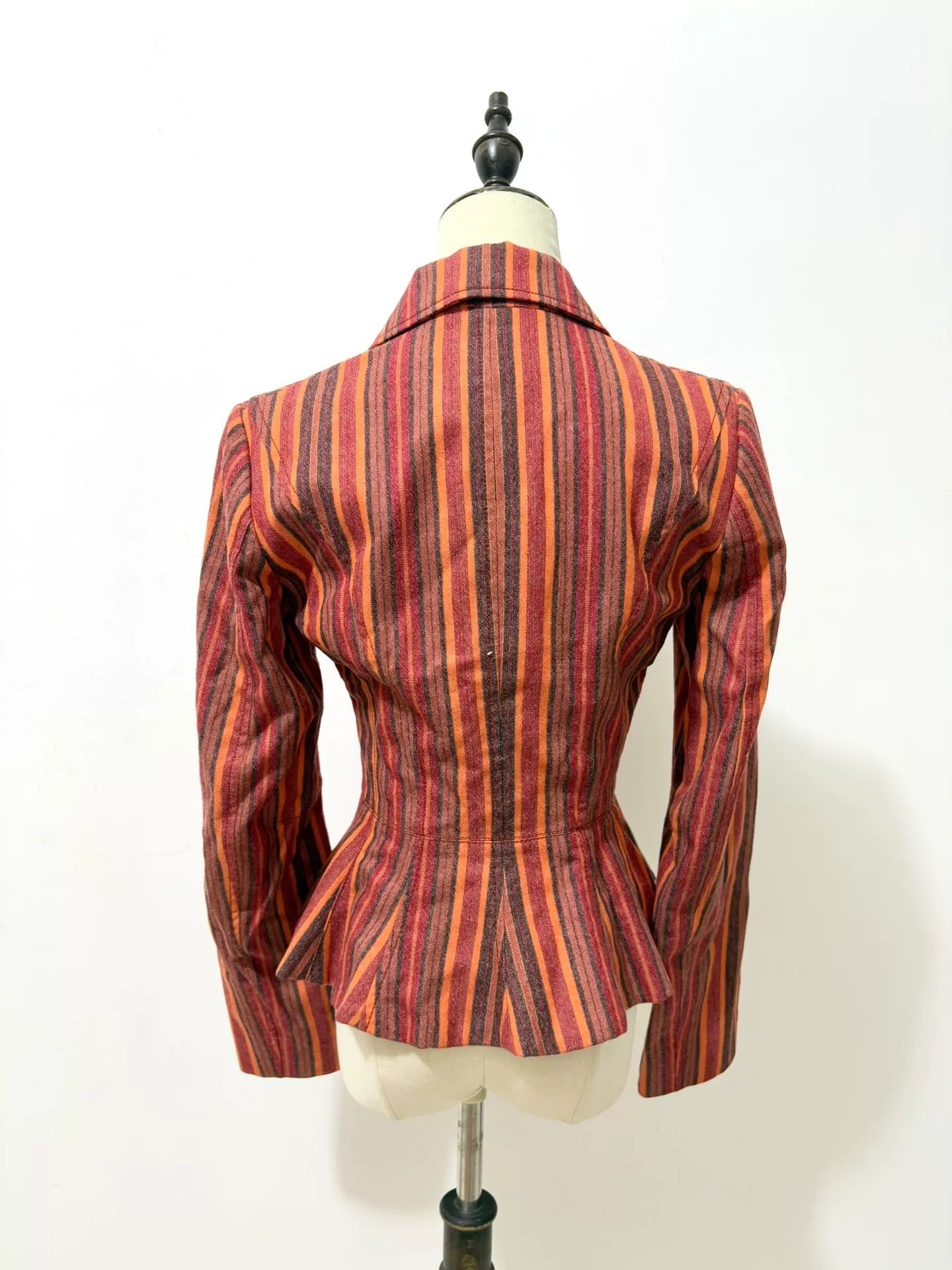 Vivienne Westwood Vivienne Westwood Striped Blazer Jacket Size S / US 4 / IT 40 - 4 Thumbnail