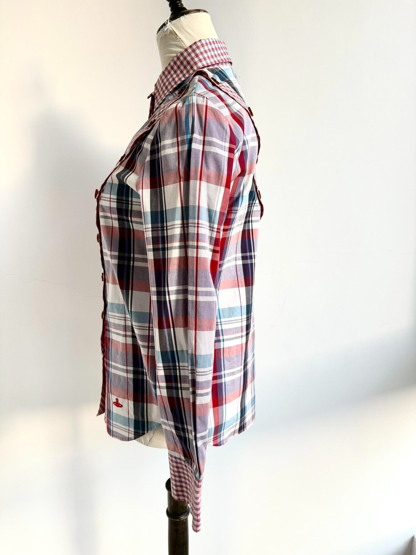 Vivienne Westwood Vivienne Westwood Red Plaid Shirt Size M / US 6-8 / IT 42-44 - 3 Thumbnail