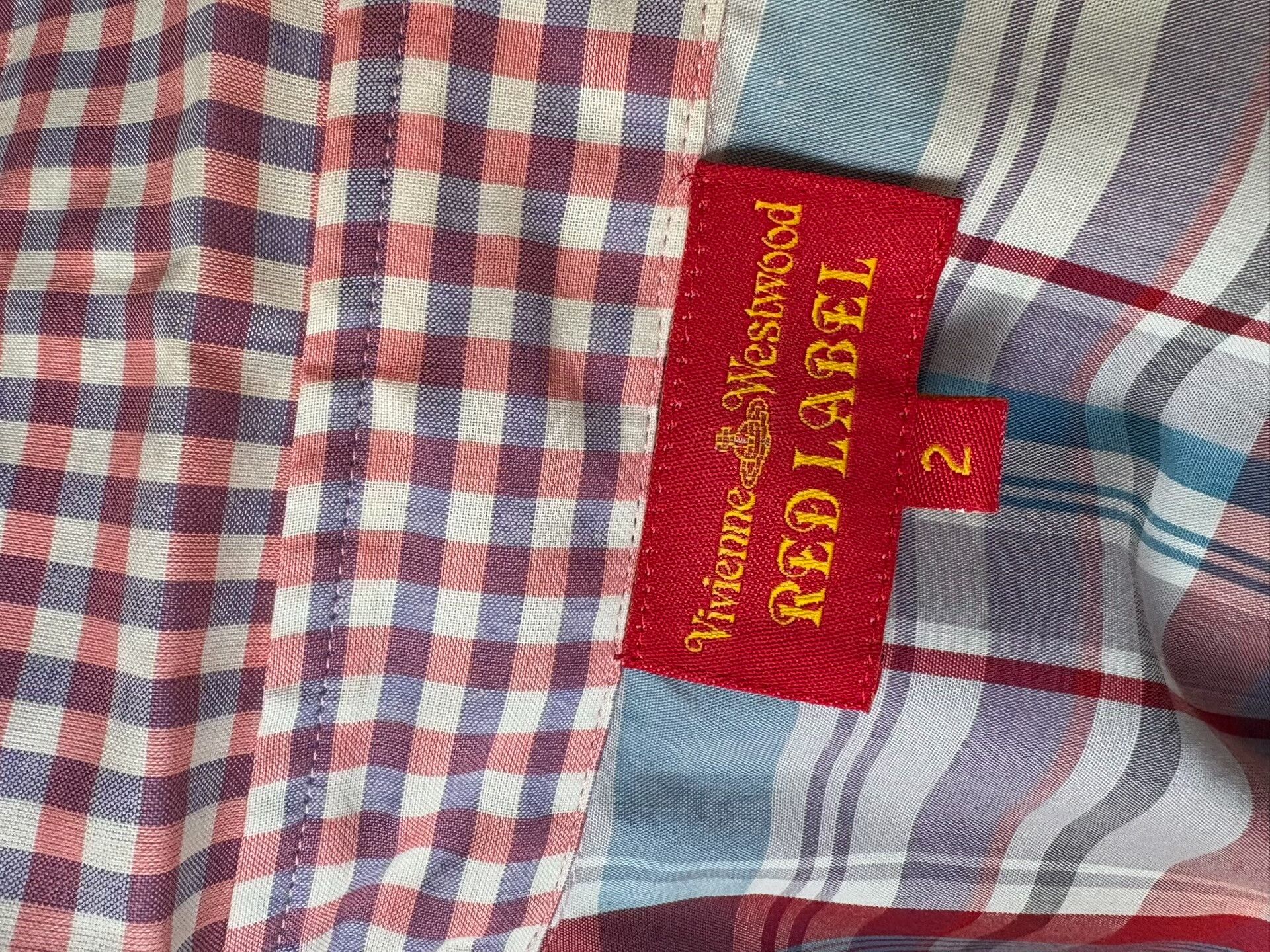 Vivienne Westwood Vivienne Westwood Red Plaid Shirt Size M / US 6-8 / IT 42-44 - 5 Thumbnail