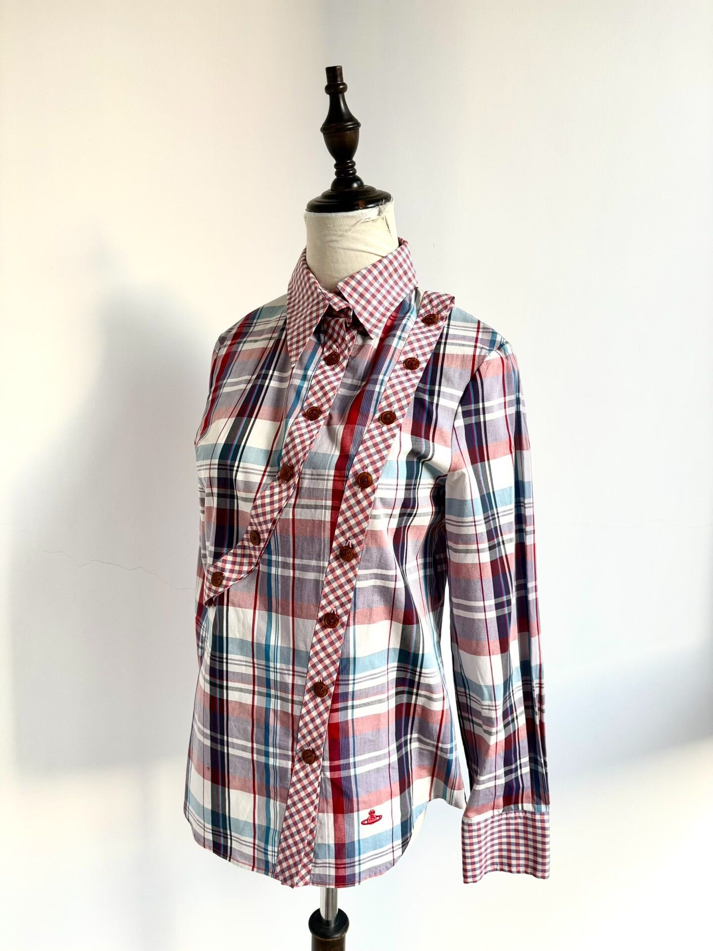 Vivienne Westwood Vivienne Westwood Red Plaid Shirt Size M / US 6-8 / IT 42-44 - 2 Thumbnail