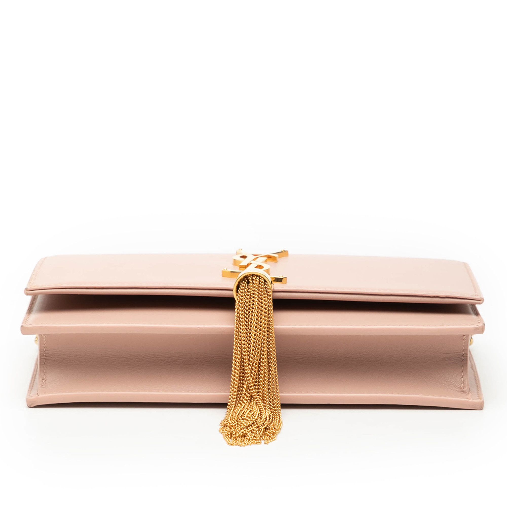 Yves Saint Laurent Yves Saint Laurent Smooth Calfskin Monogram Kate Tassel Wallet on Chain Size ONE SIZE - 3 Thumbnail