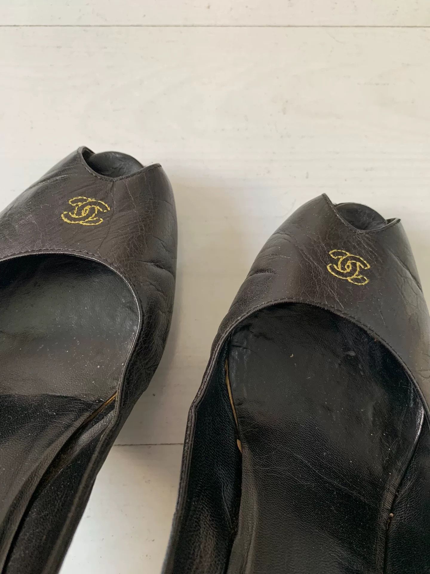 Vivienne Westwood Chanel Peep-Toe High Heels Vintage Size US 6 / IT 36 - 8 Thumbnail