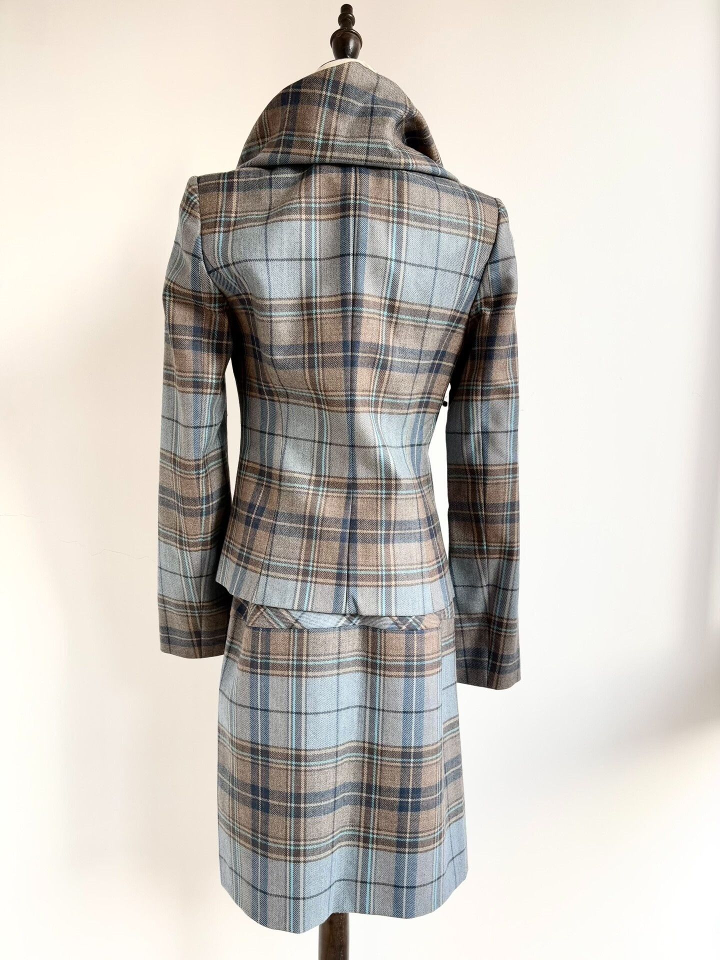 Vivienne Westwood Vivienne Westwood Gray Blue Check Set Size S / US 4 / IT 40 - 5 Thumbnail