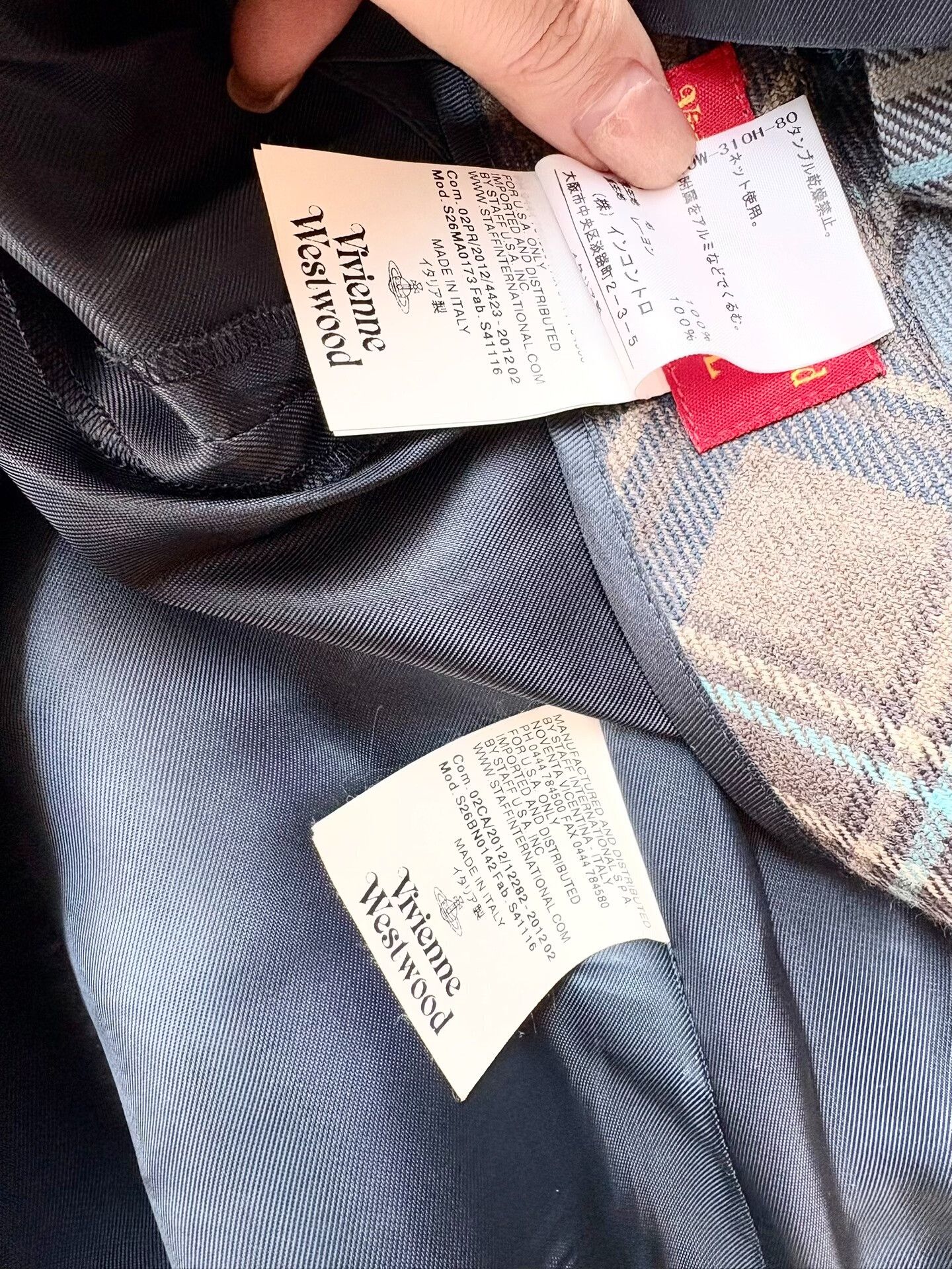 Vivienne Westwood Vivienne Westwood Gray Blue Check Set Size S / US 4 / IT 40 - 9 Thumbnail