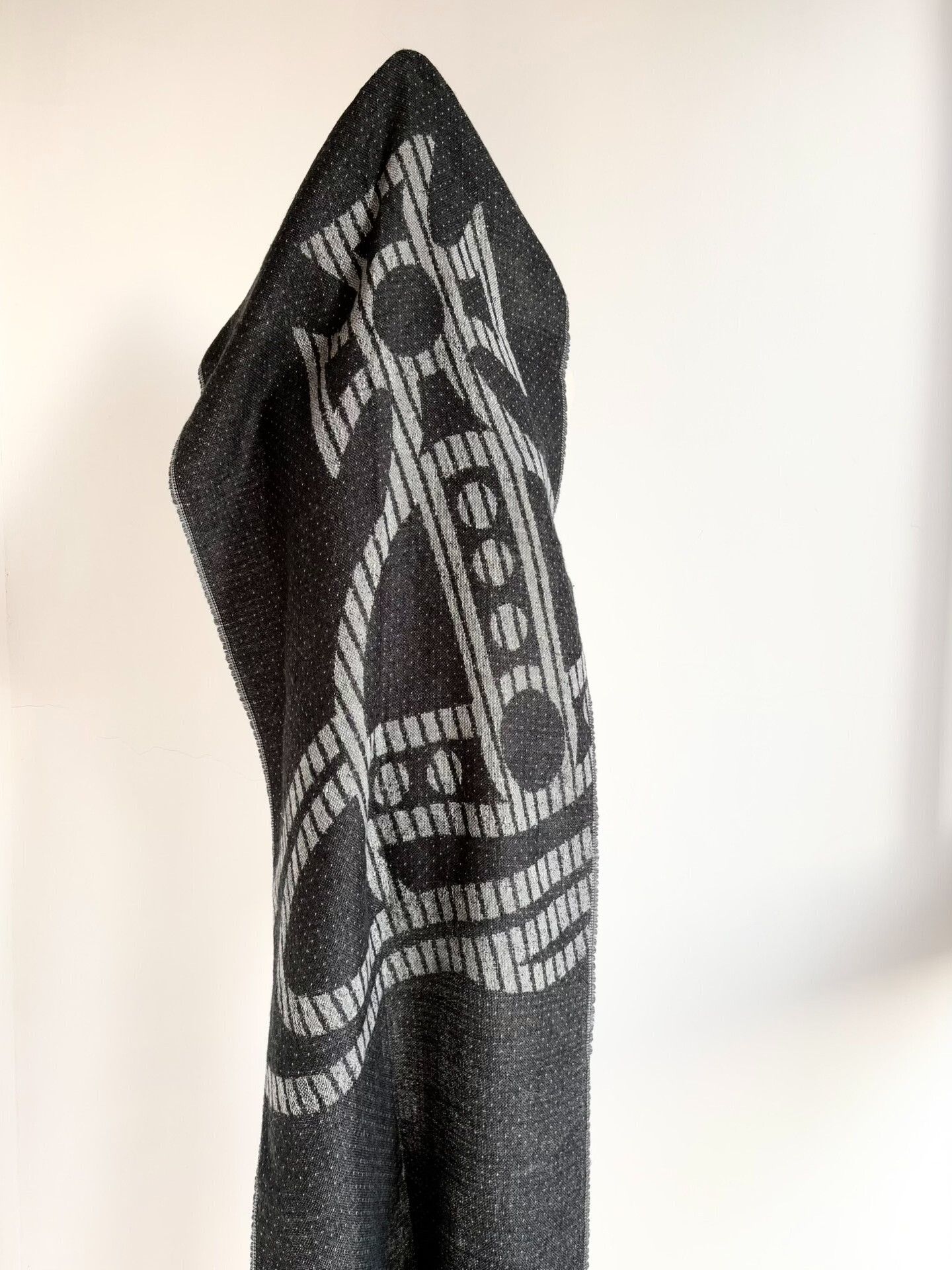 Vivienne Westwood Vivienne Westwood Black Gray Polka Dot Scarf Size ONE SIZE - 7 Thumbnail