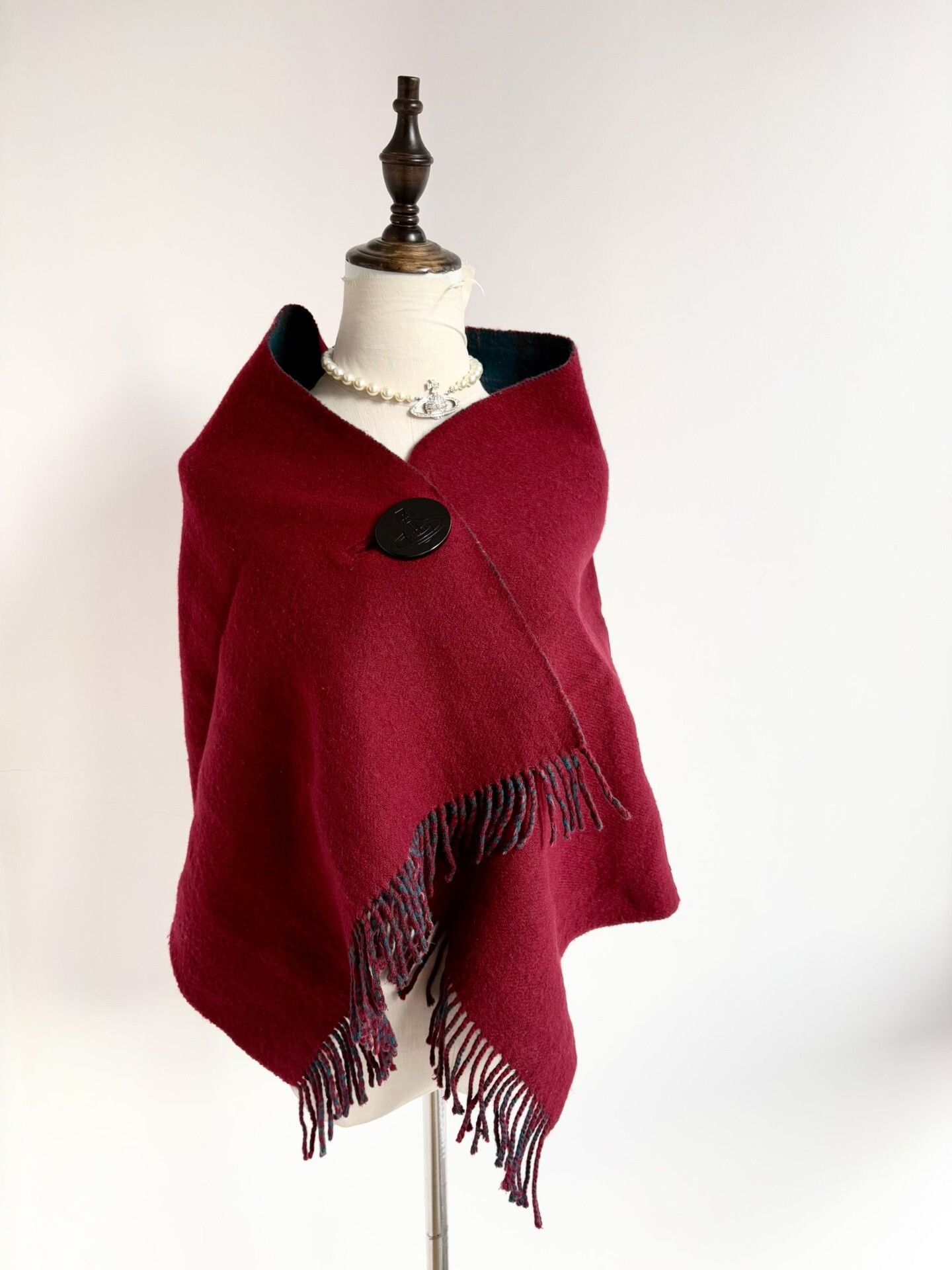 Vivienne Westwood Vivienne Westwood Blue Red Check Scarf Size ONE SIZE - 4 Thumbnail