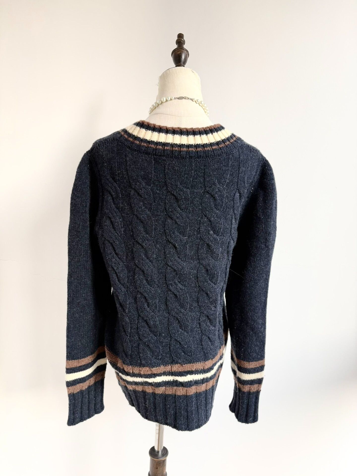 Vivienne Westwood Vivienne Westwood Navy Knitted Sweater Size L / US 10 / IT 46 - 4 Thumbnail