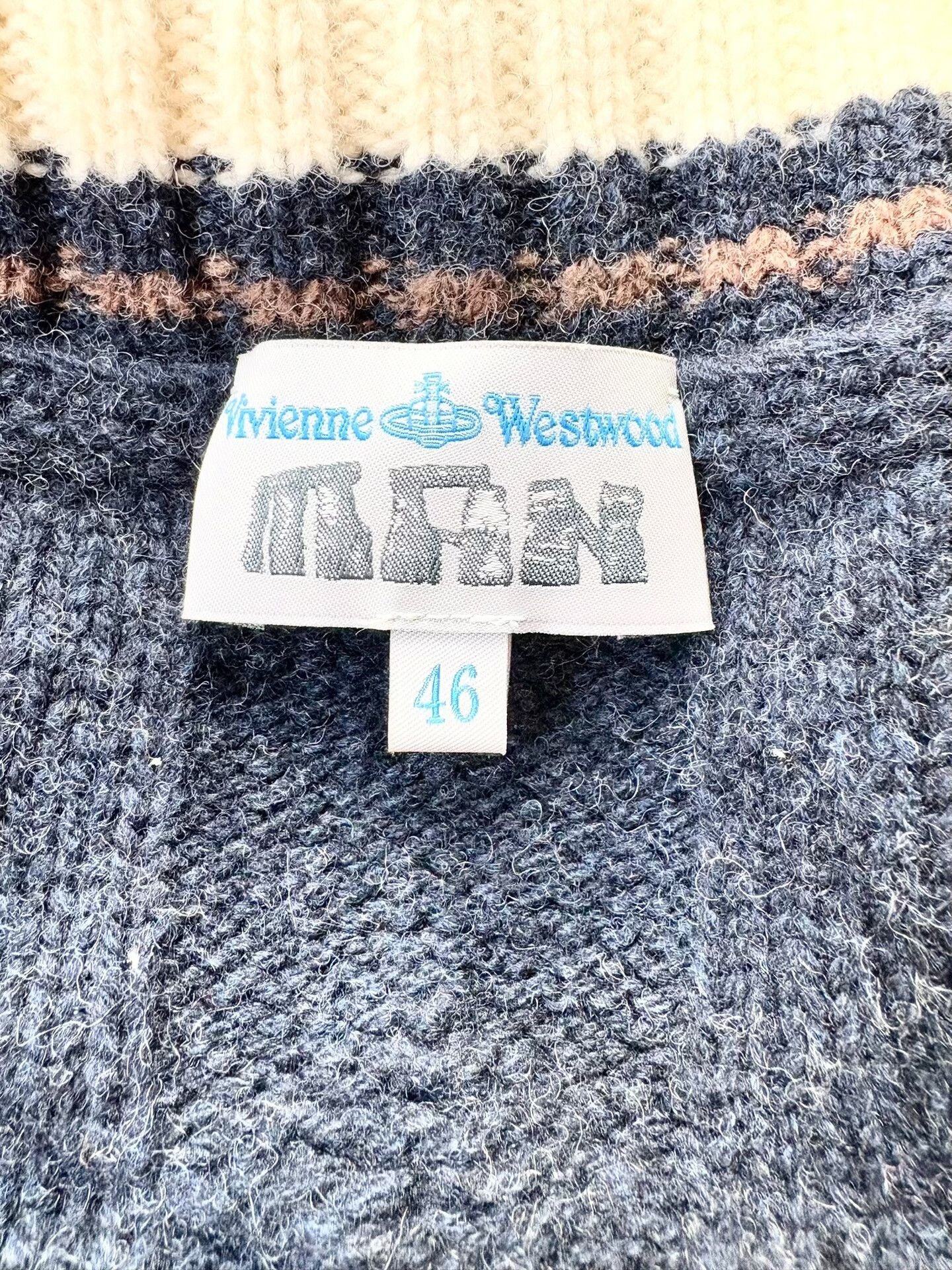 Vivienne Westwood Vivienne Westwood Navy Knitted Sweater Size L / US 10 / IT 46 - 6 Thumbnail