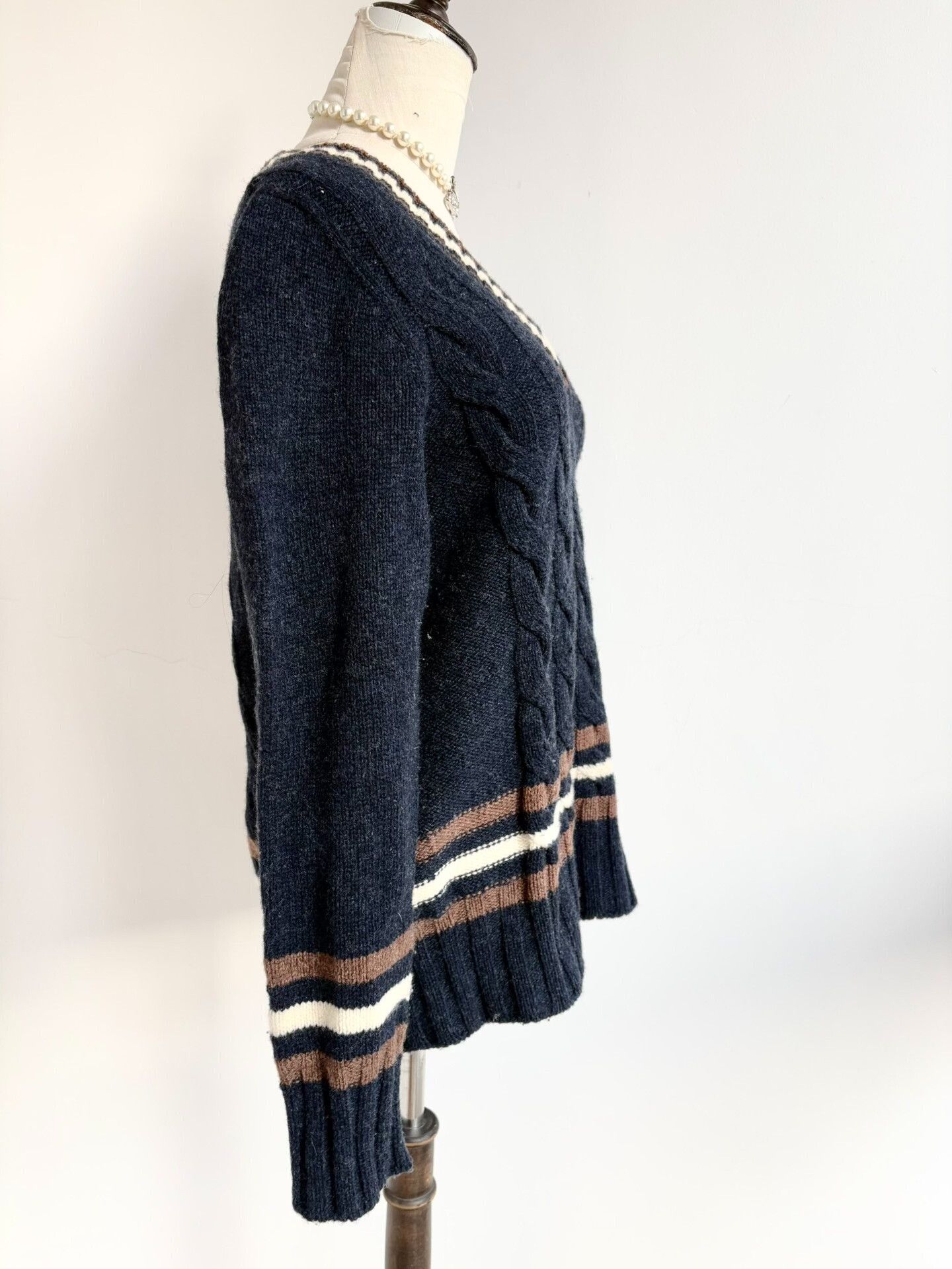 Vivienne Westwood Vivienne Westwood Navy Knitted Sweater Size L / US 10 / IT 46 - 5 Thumbnail