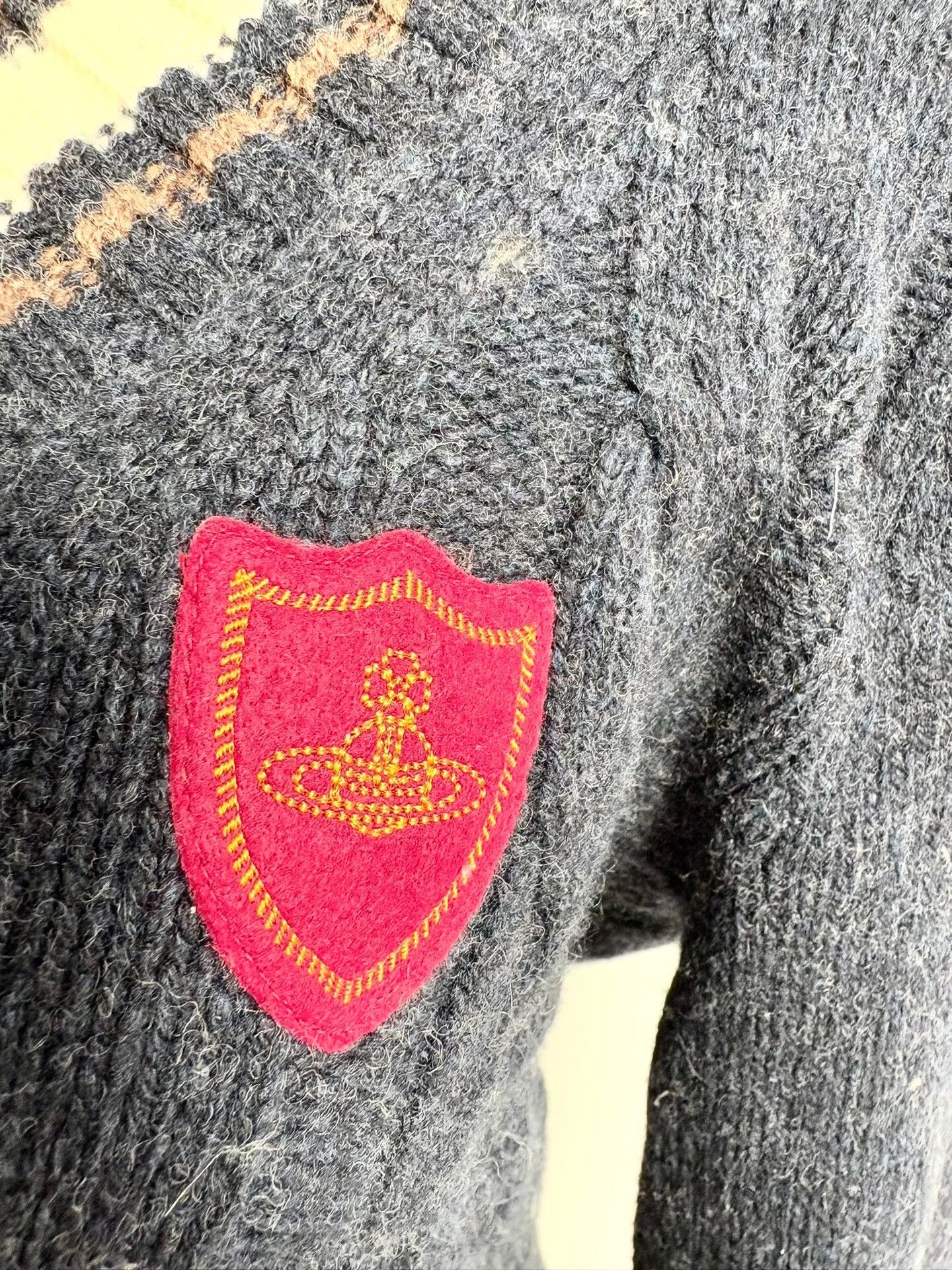 Vivienne Westwood Vivienne Westwood Navy Knitted Sweater Size L / US 10 / IT 46 - 2 Thumbnail